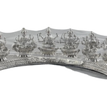 Silver Ashta Lakshmi Idol: Hindu Goddess Statue with Sanskrit Mantra