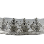 Silver Ashta Lakshmi Idol: Hindu Goddess Statue with Sanskrit Mantra