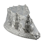 Silver Ashta Lakshmi Idol: Hindu Goddess Statue with Sanskrit Mantra