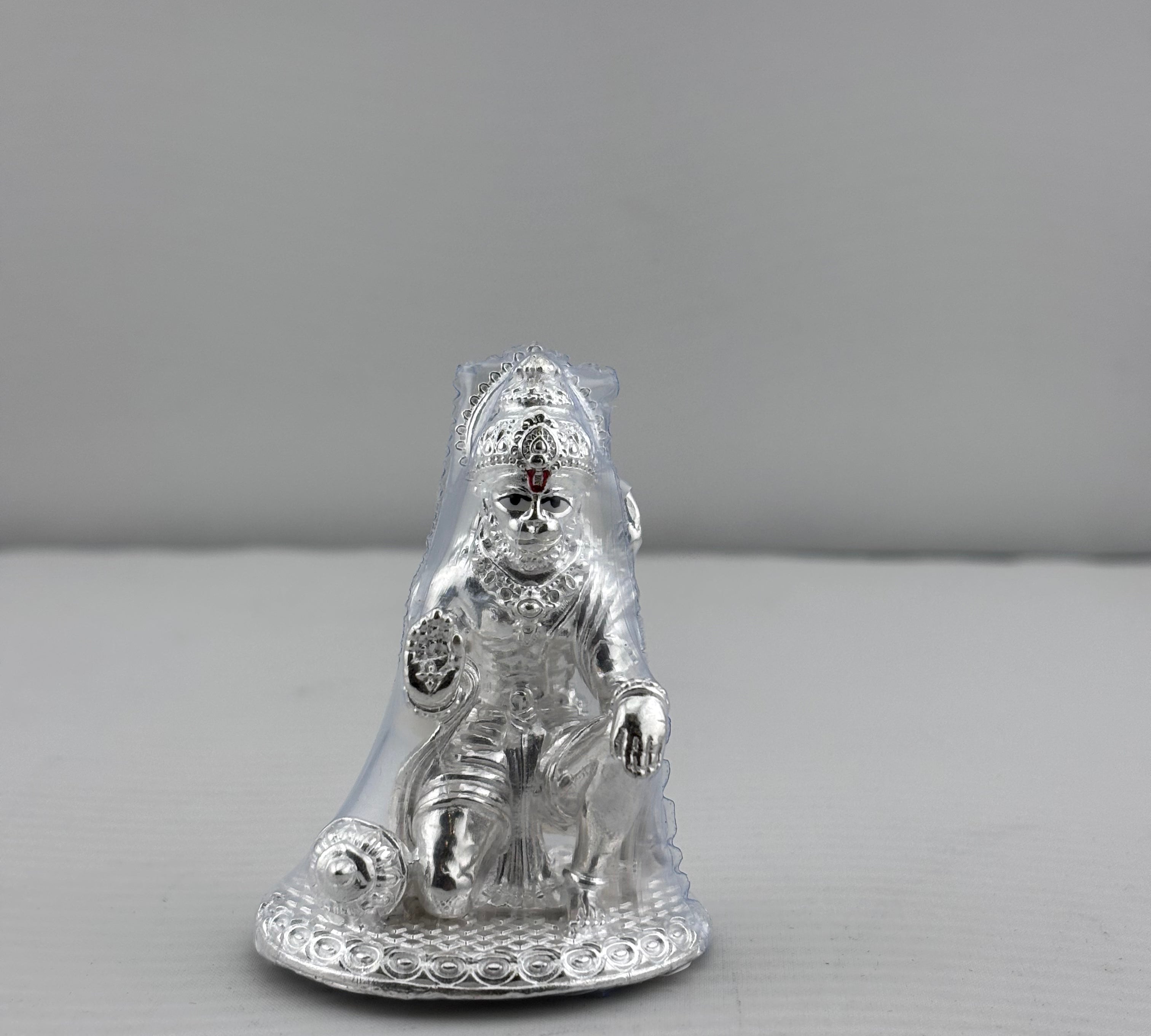 Silver Lord Hanuman Idol 80gm – Divine Bajrangbali Murti for Temple & Pooja