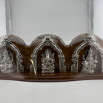 999 Pure Silver Ganesh, Lakshmi & Saraswati Idol 155gm – Divine Trio Murti for Diwali & Temple