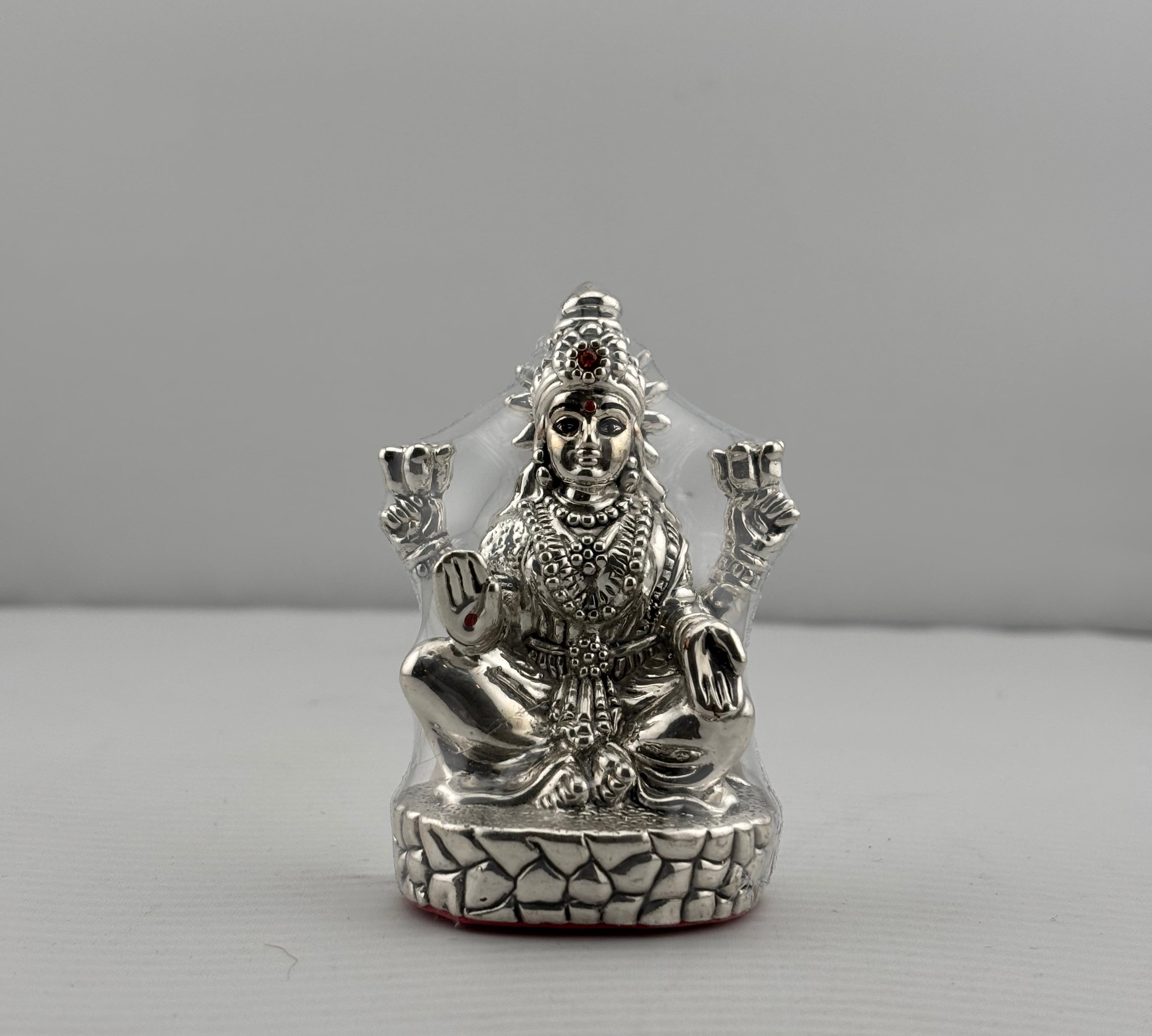 Silver Goddess Lakshmi Idol 22gm – Divine Laxmi Murti for Home Mandir & Gifting