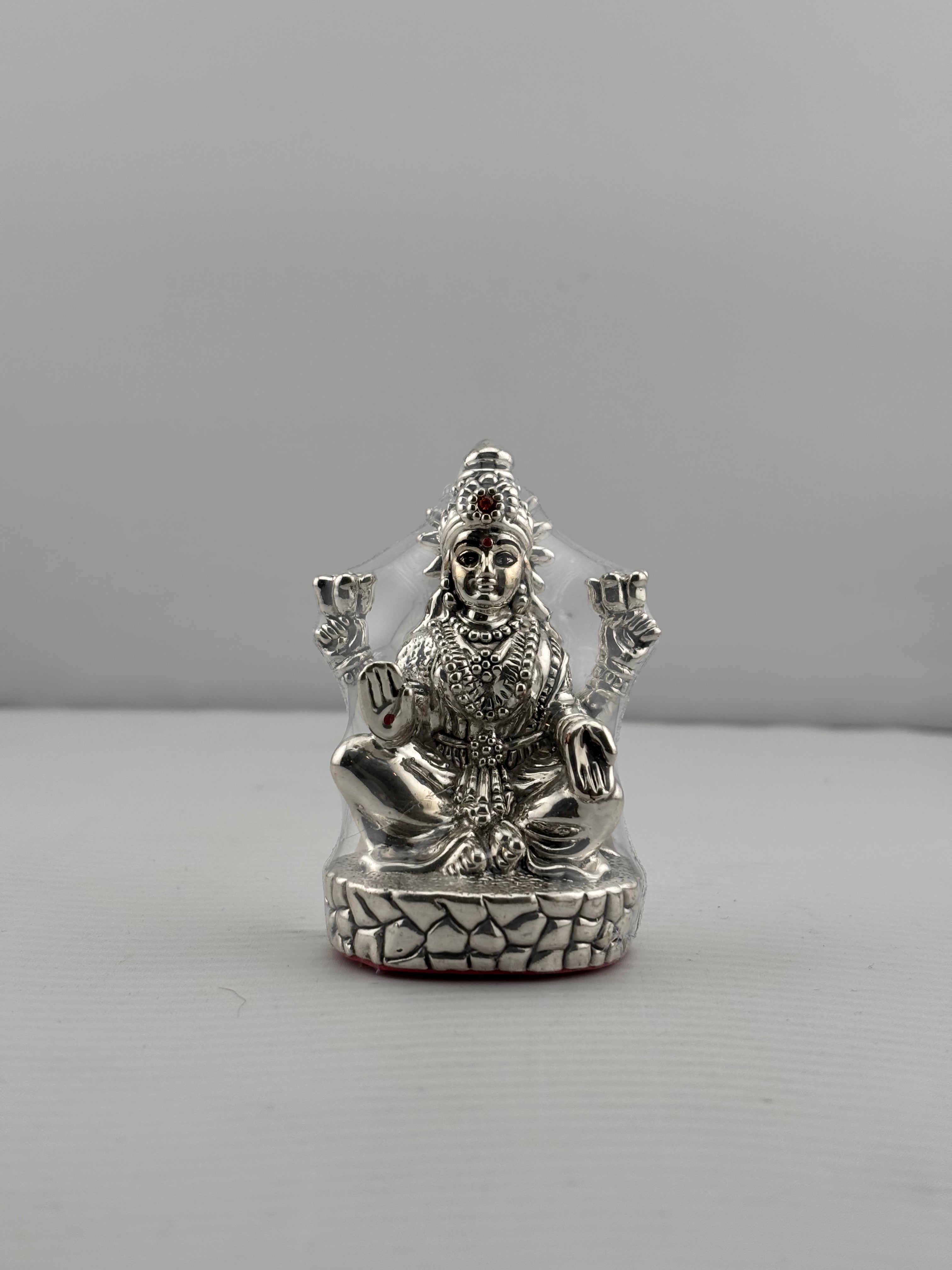 Silver Goddess Lakshmi Idol 22gm – Divine Laxmi Murti for Home Mandir & Gifting