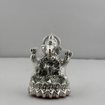 999 Pure Silver Ganesha Idol Design 2 24gm – Divine Ganpati Murti for Home Mandir & Gifting