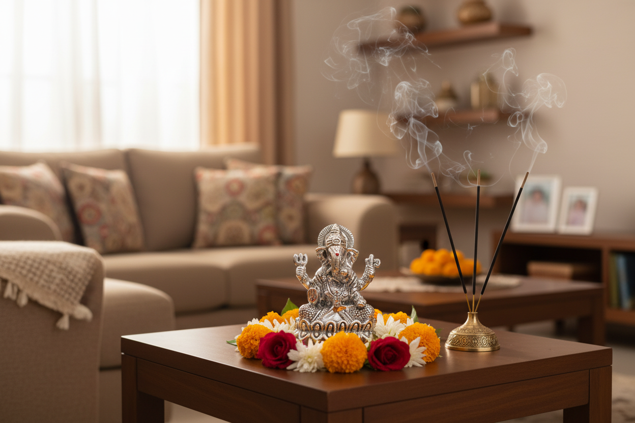 999 Pure Silver Ganesha Idol Design 2 24gm – Divine Ganpati Murti for Home Mandir & Gifting