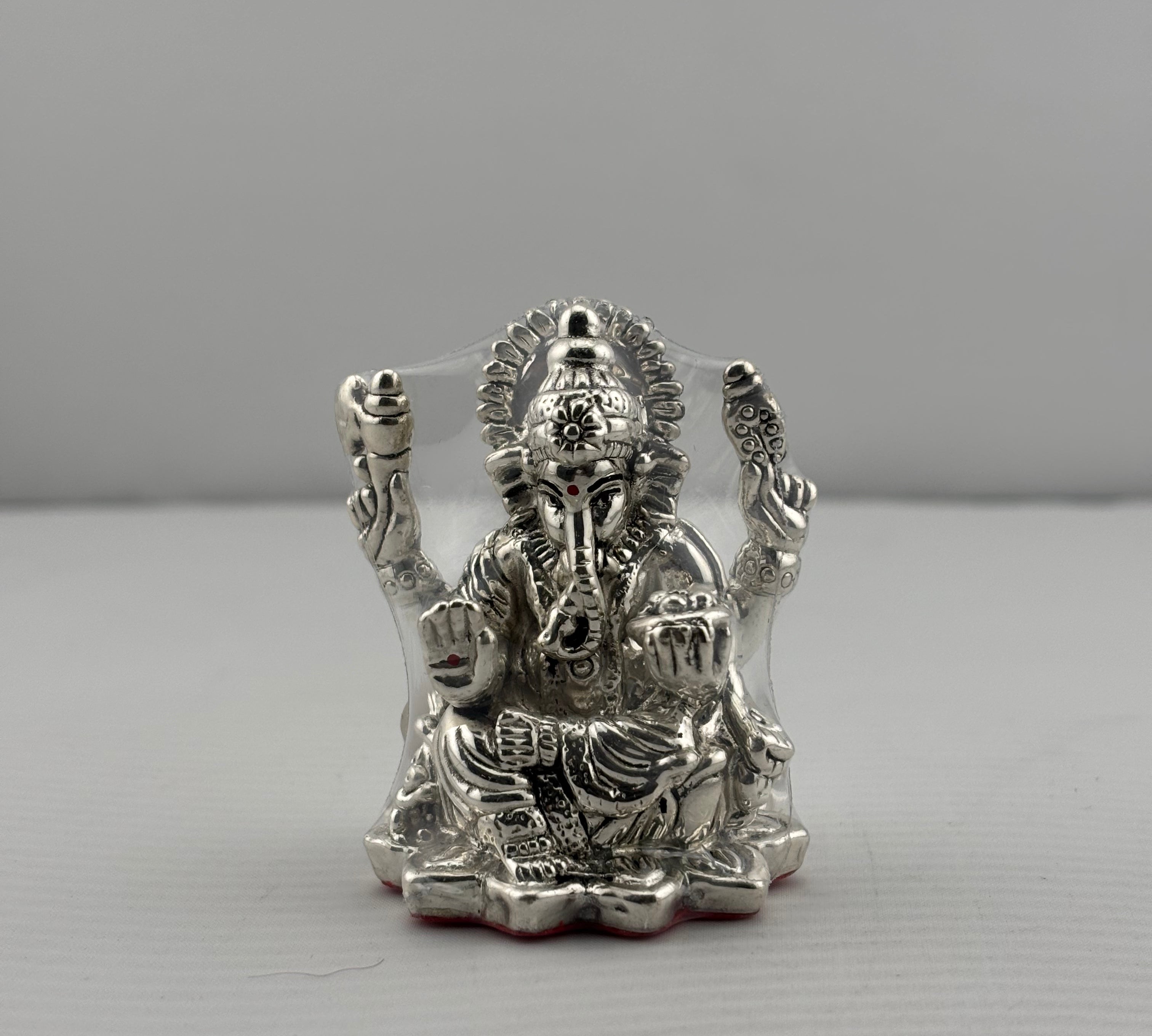 Silver Ganesha Idol Design 4 16gm – Divine Ganpati Murti for Home Mandir & Gifting