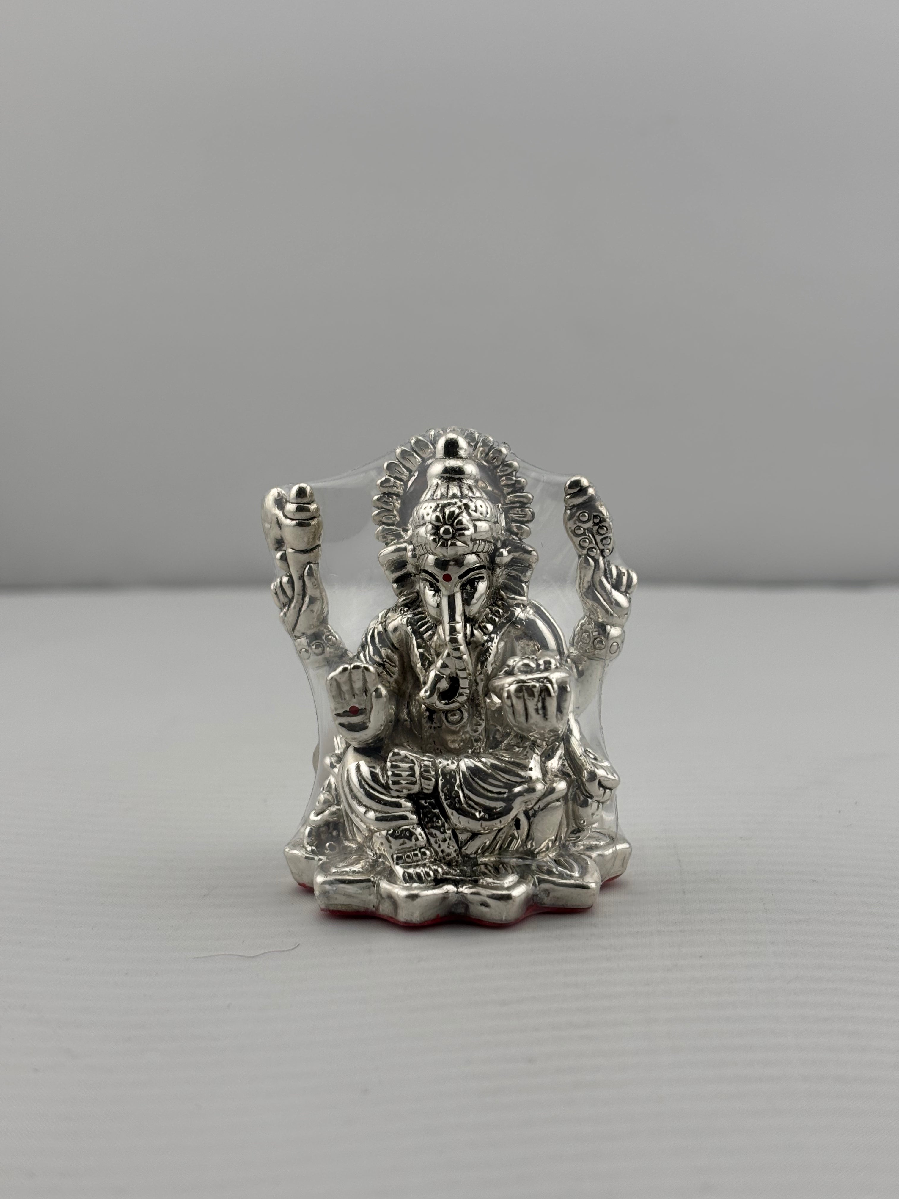 Silver Ganesha Idol Design 4 16gm – Divine Ganpati Murti for Home Mandir & Gifting
