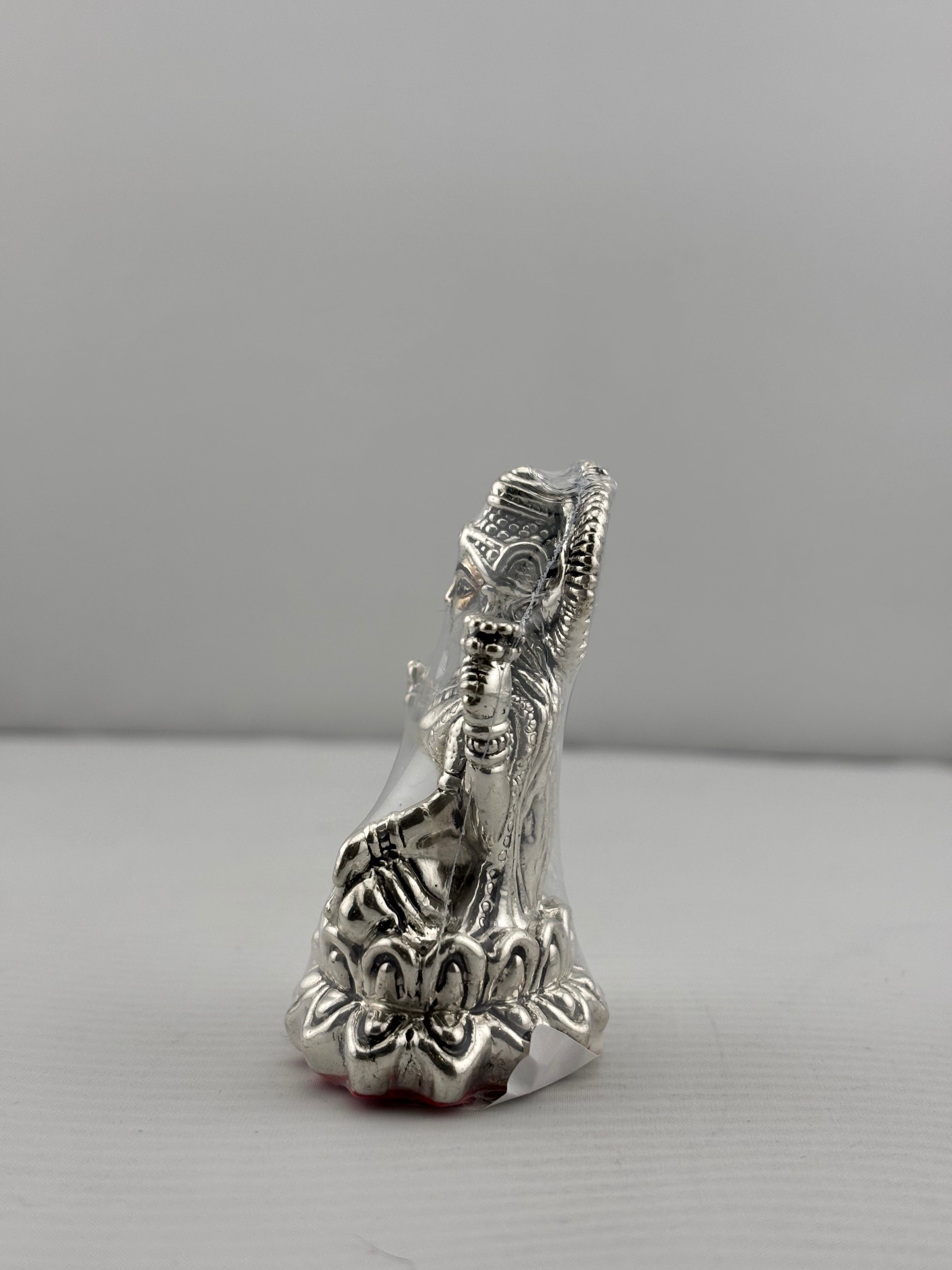 Silver Goddess Lakshmi Idol Design 4 23gm – Divine Laxmi Murti for Home Mandir & Gifting