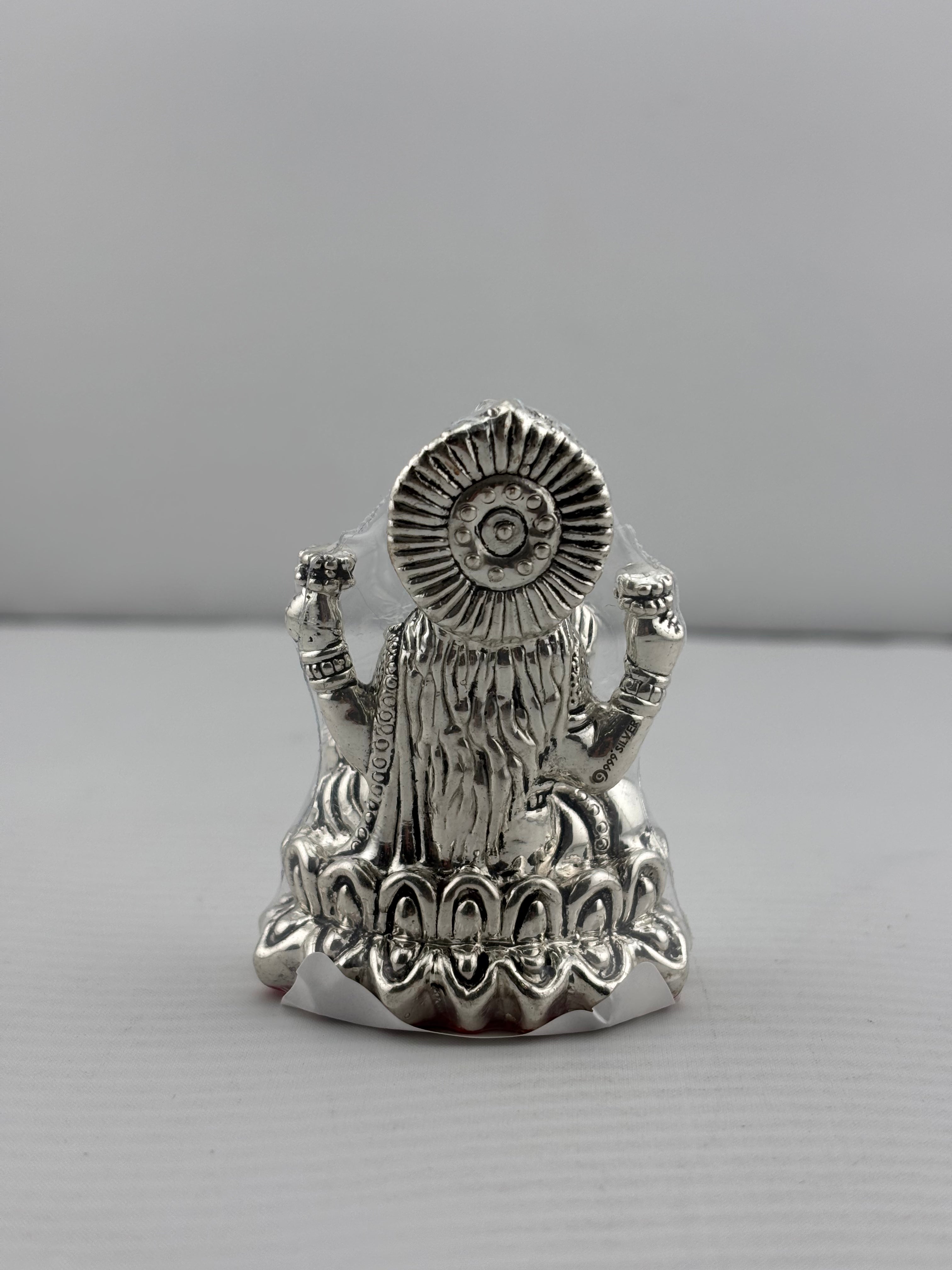 Silver Goddess Lakshmi Idol Design 4 23gm – Divine Laxmi Murti for Home Mandir & Gifting
