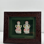 999 Pure Silver Ganesha & Lakshmi Flat Idol with Box 10gm – Auspicious Gift Box