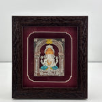 999 Pure Silver Ganesha Photo Frame 20gm – Auspicious Frame silver idol