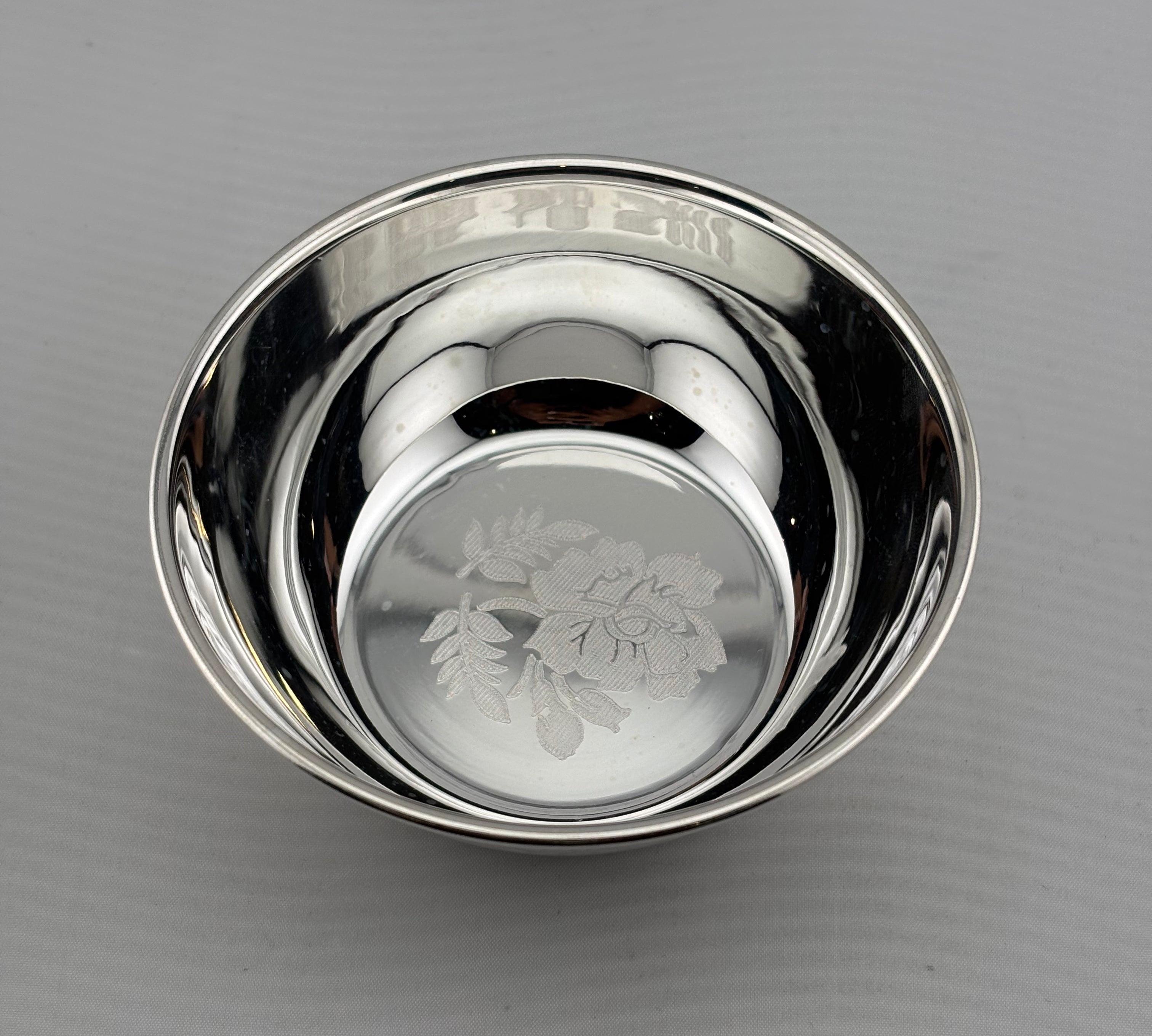 Silver Rose Design Bowl 76gm – Traditional Silver Bowl for Serving & Gifting