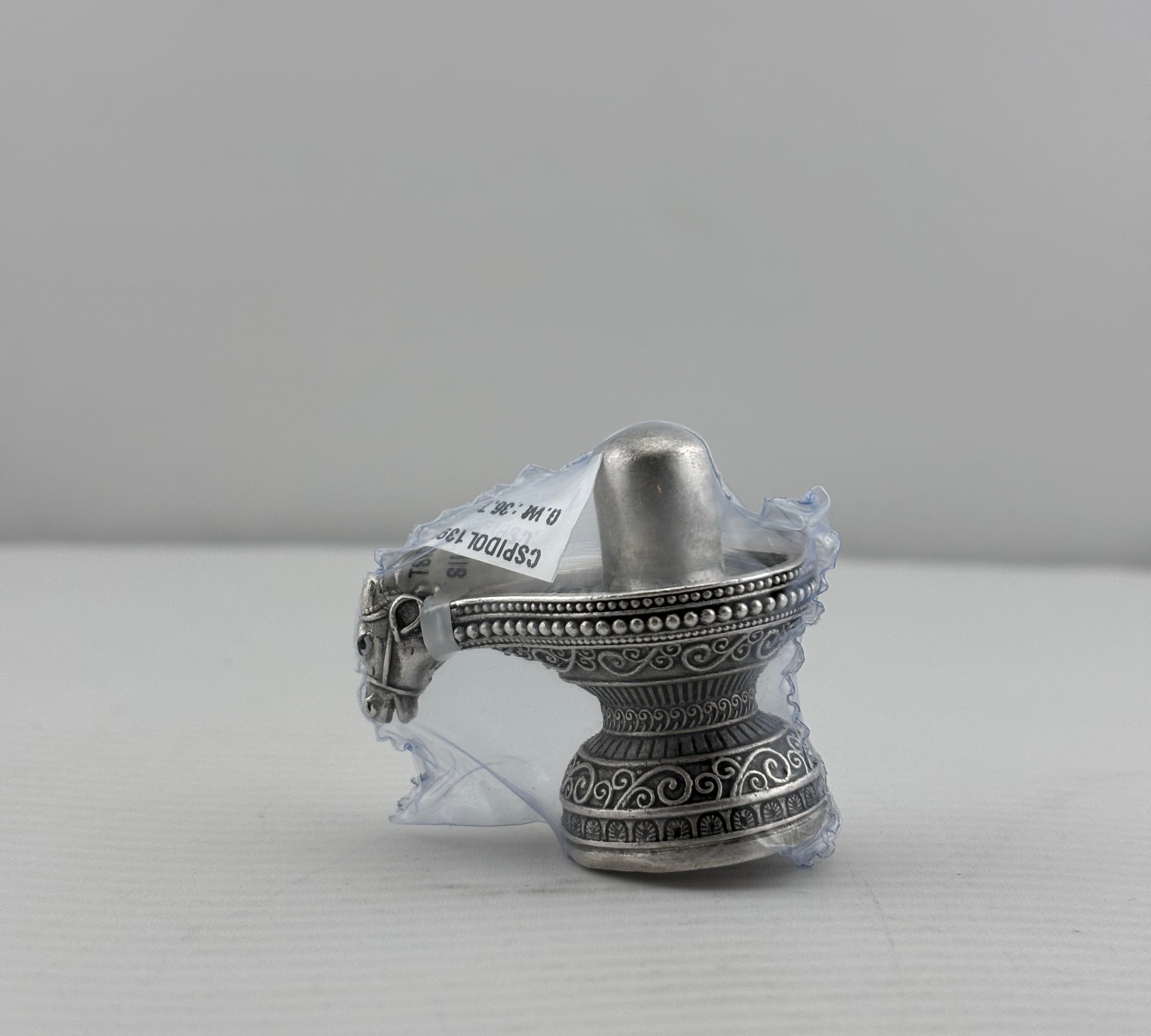 Silver Shiv Ling Design 1 37gm – Sacred Shivling for Pooja & Home Mandir silver idol