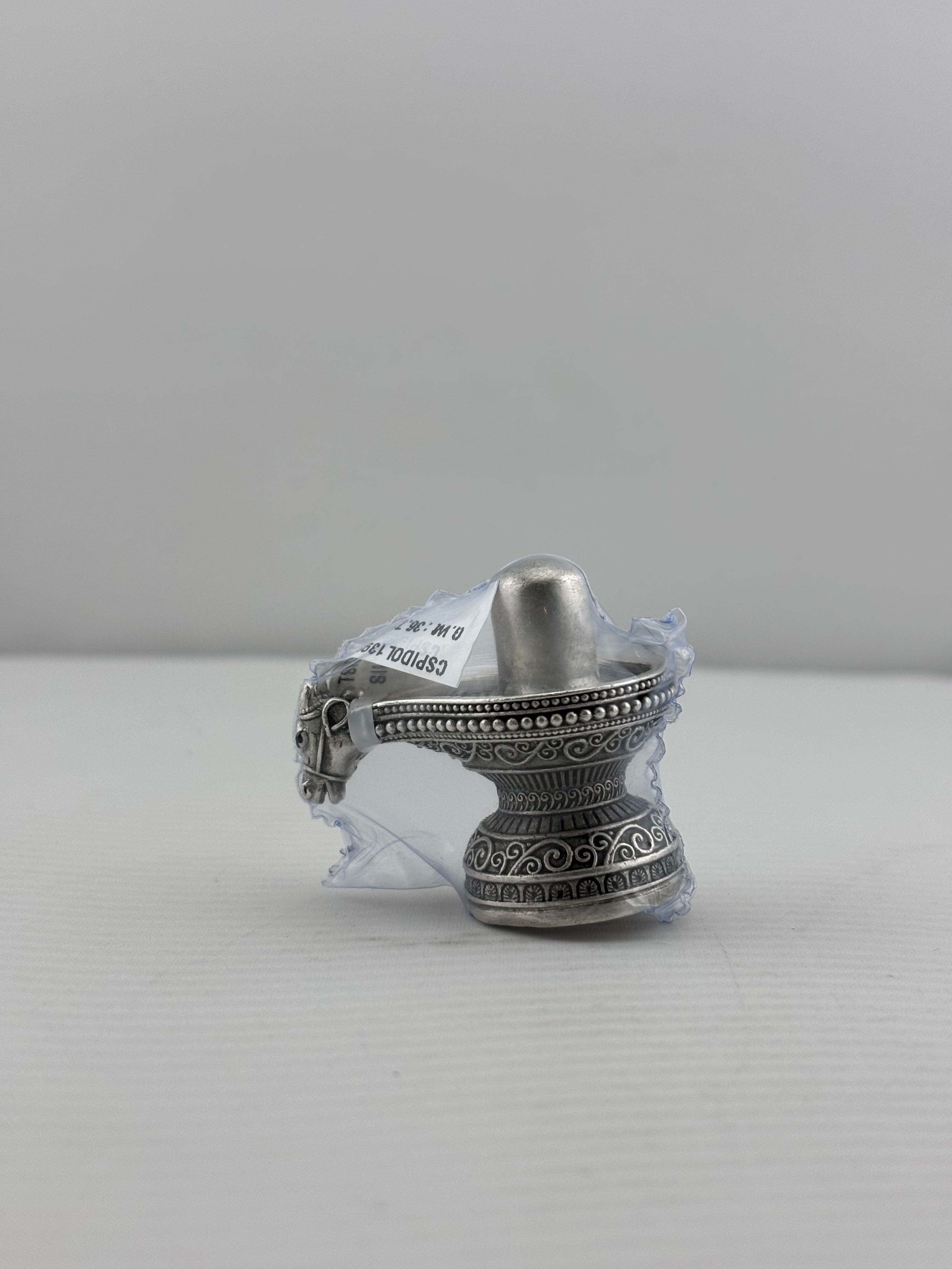 Silver Shiv Ling Design 1 37gm – Sacred Shivling for Pooja & Home Mandir silver idol