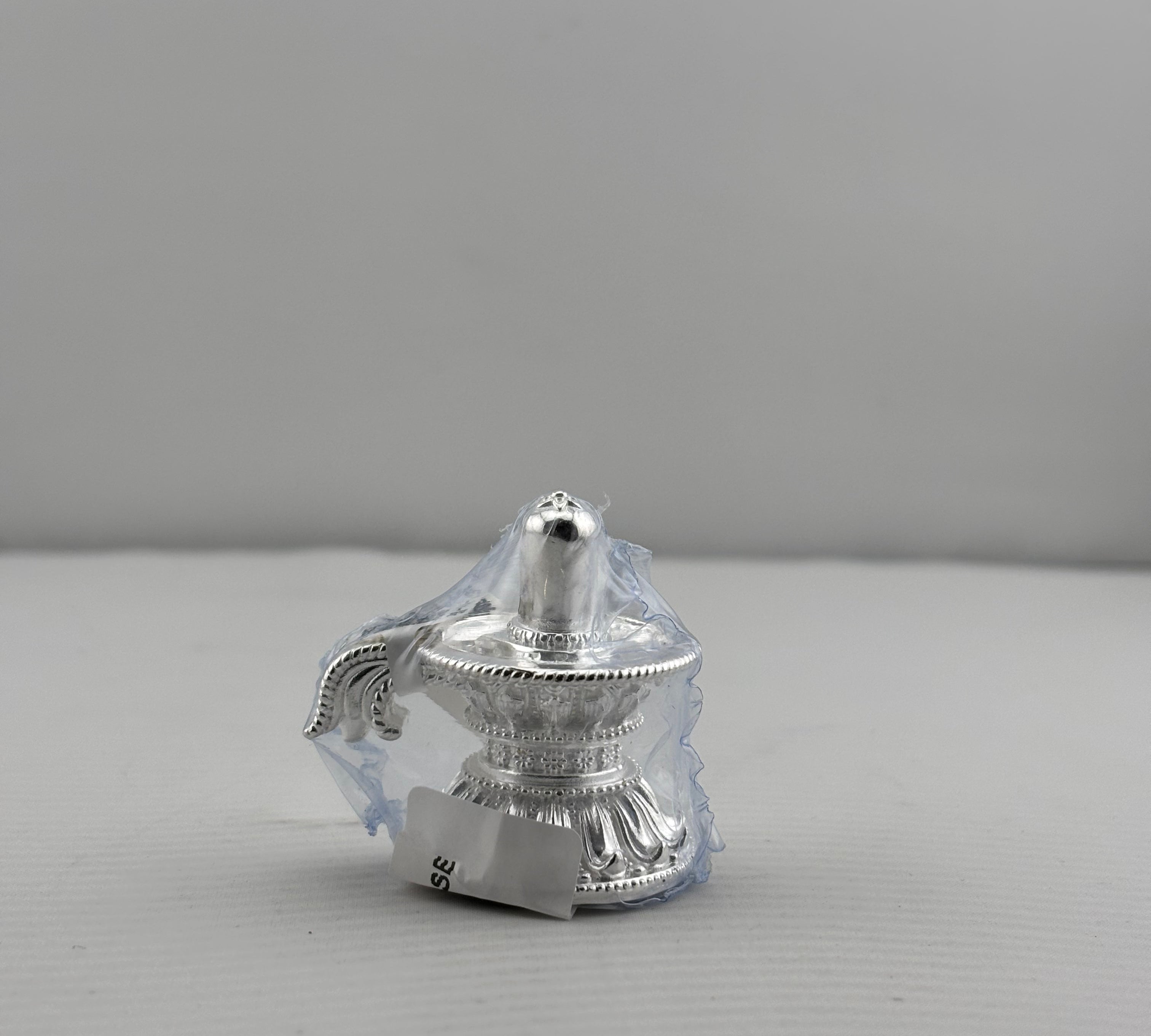 Silver Shiv Ling Design 2 40gm – Sacred Shivling for Pooja & Home Mandir silver idol
