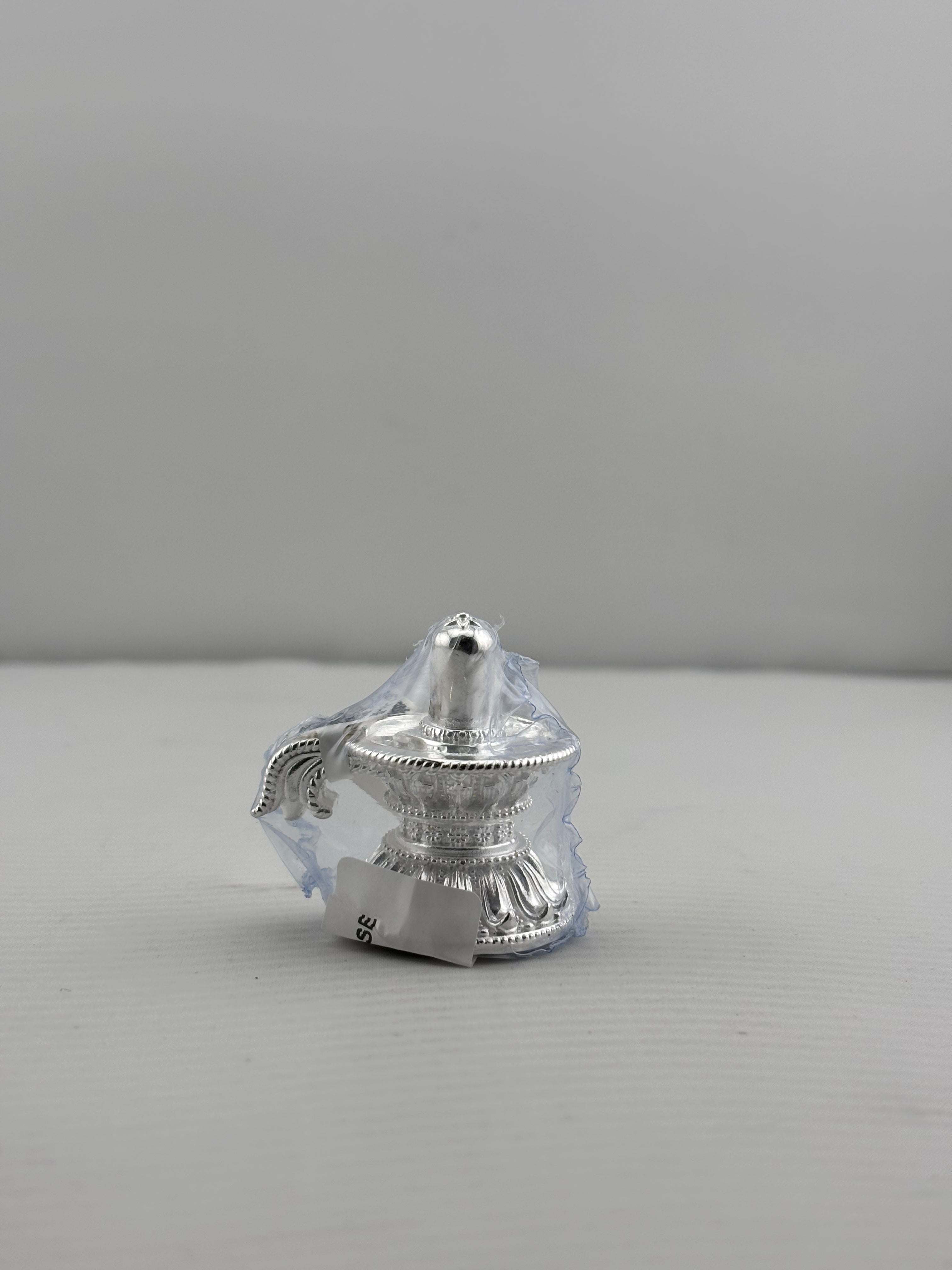 Silver Shiv Ling Design 2 40gm – Sacred Shivling for Pooja & Home Mandir silver idol