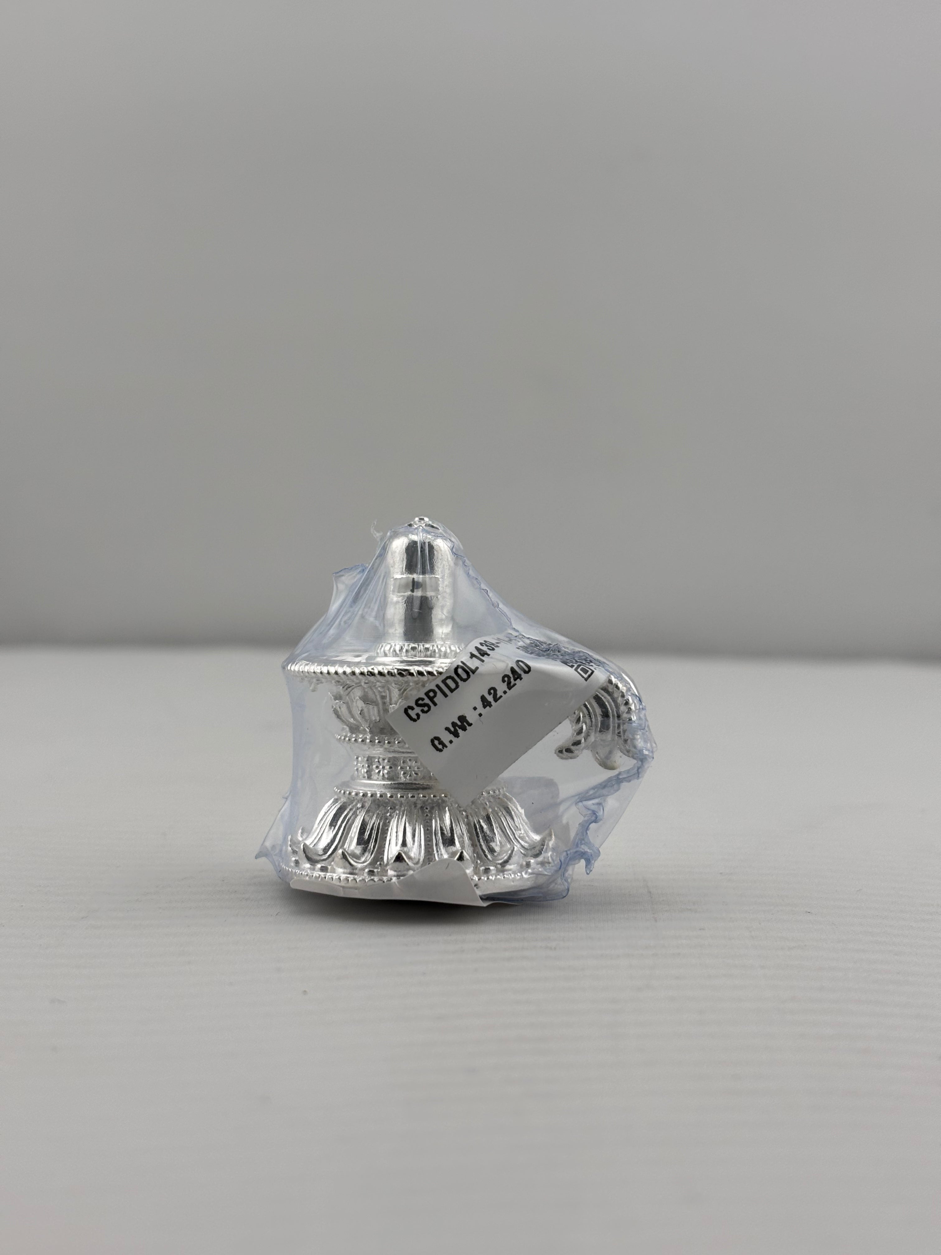 Silver Shiv Ling Design 2 40gm – Sacred Shivling for Pooja & Home Mandir silver idol