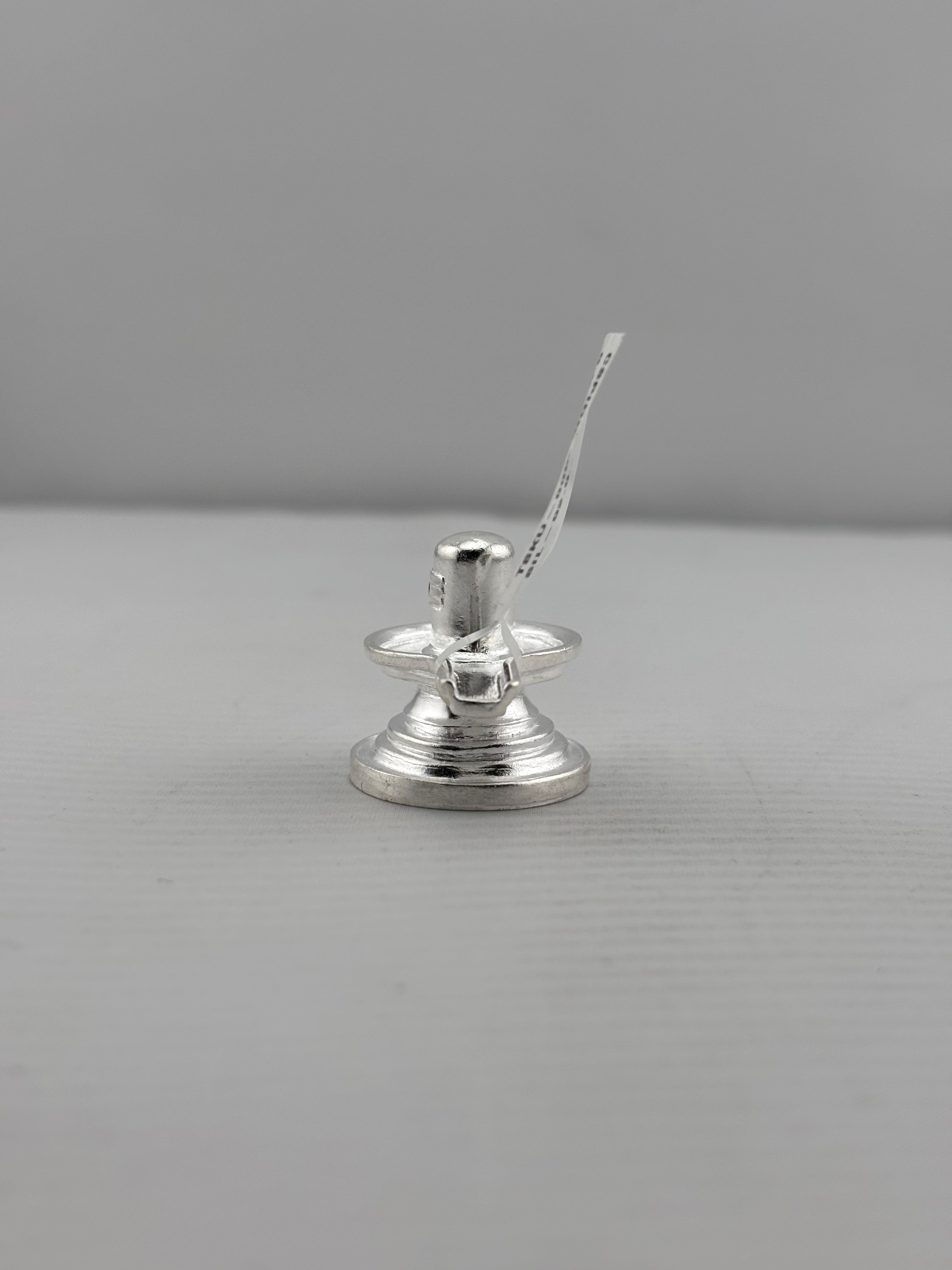 Silver Shiv Ling Design 3 25gm – Sacred Shivling for Pooja & Home Mandir silver idol