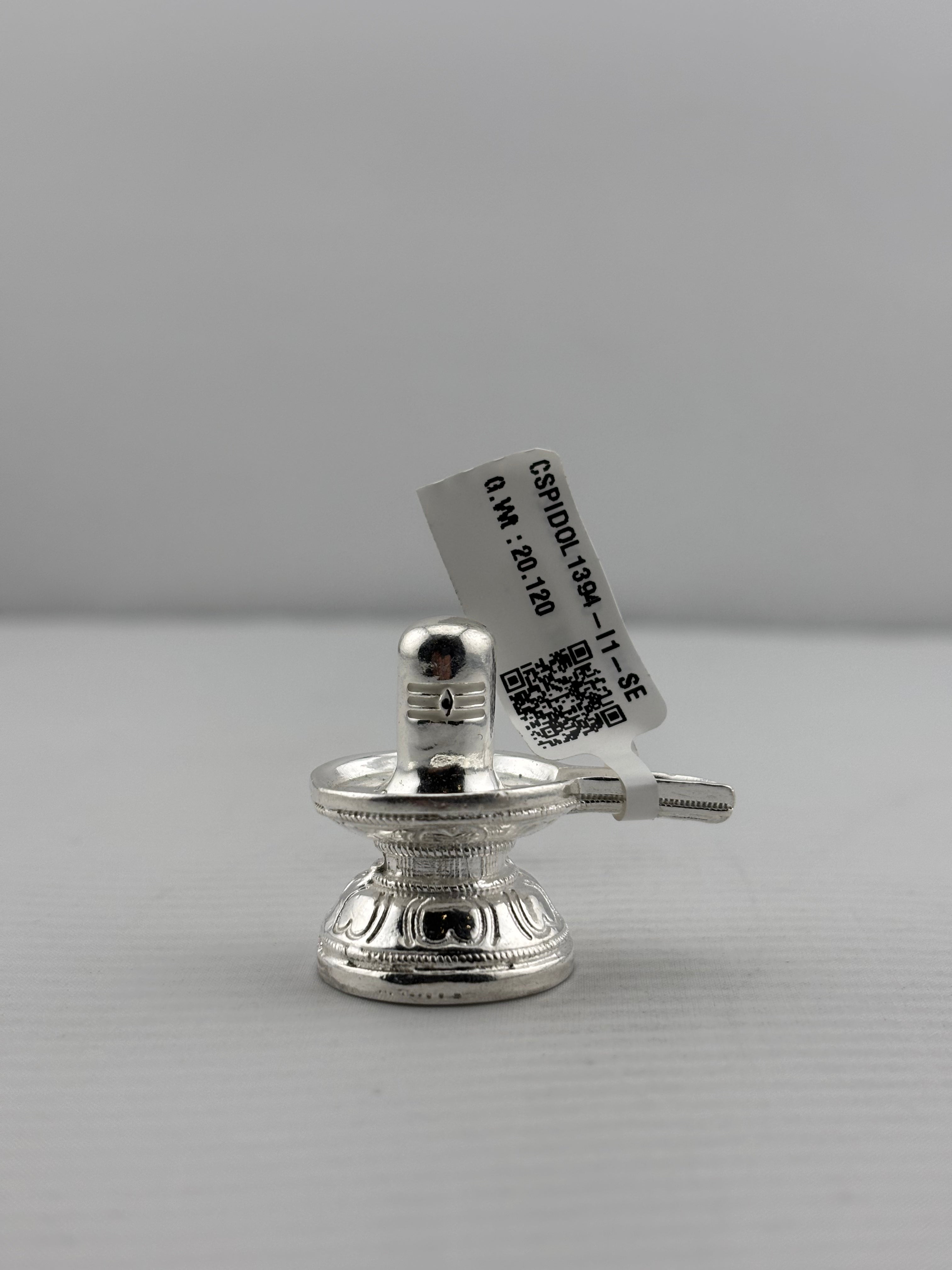 Silver Shiv Ling Design 4 20gm – Sacred Shivling for Pooja & Home Mandir silver idol