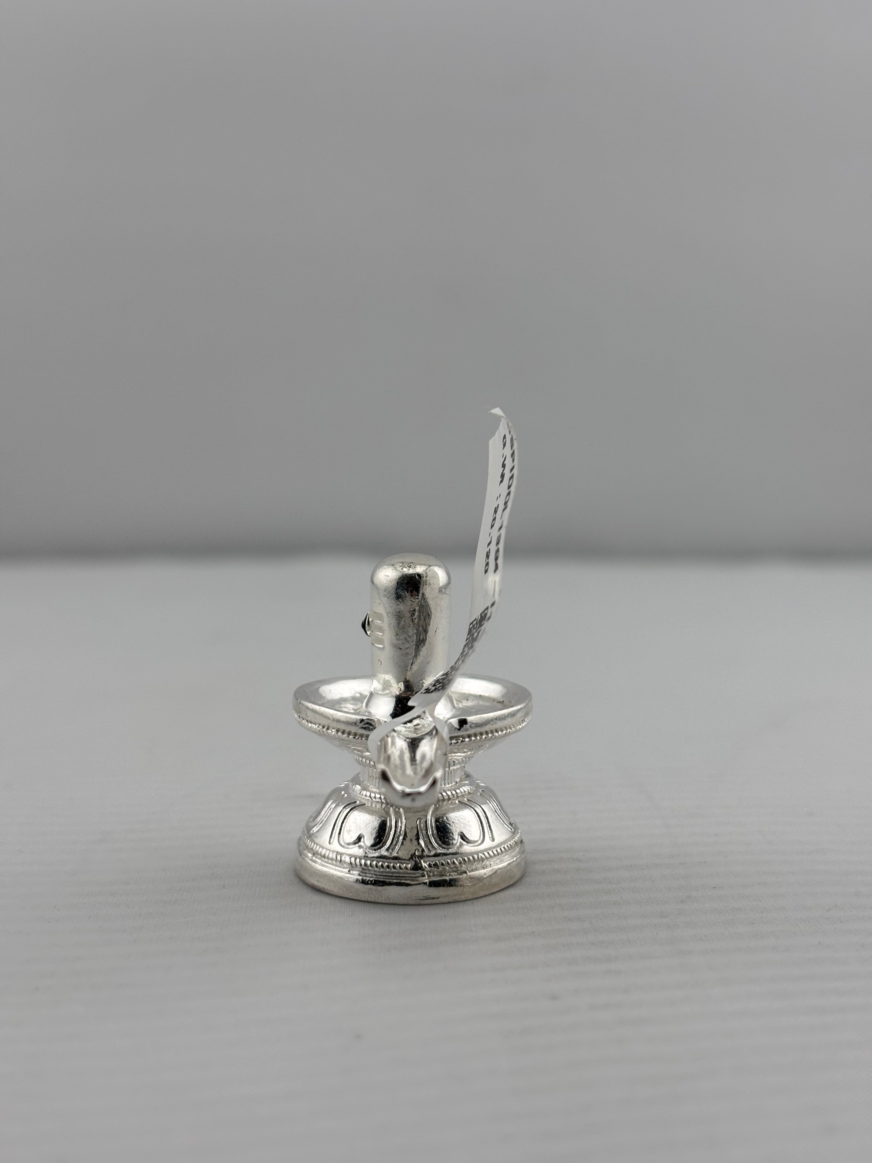 Silver Shiv Ling Design 4 20gm – Sacred Shivling for Pooja & Home Mandir silver idol