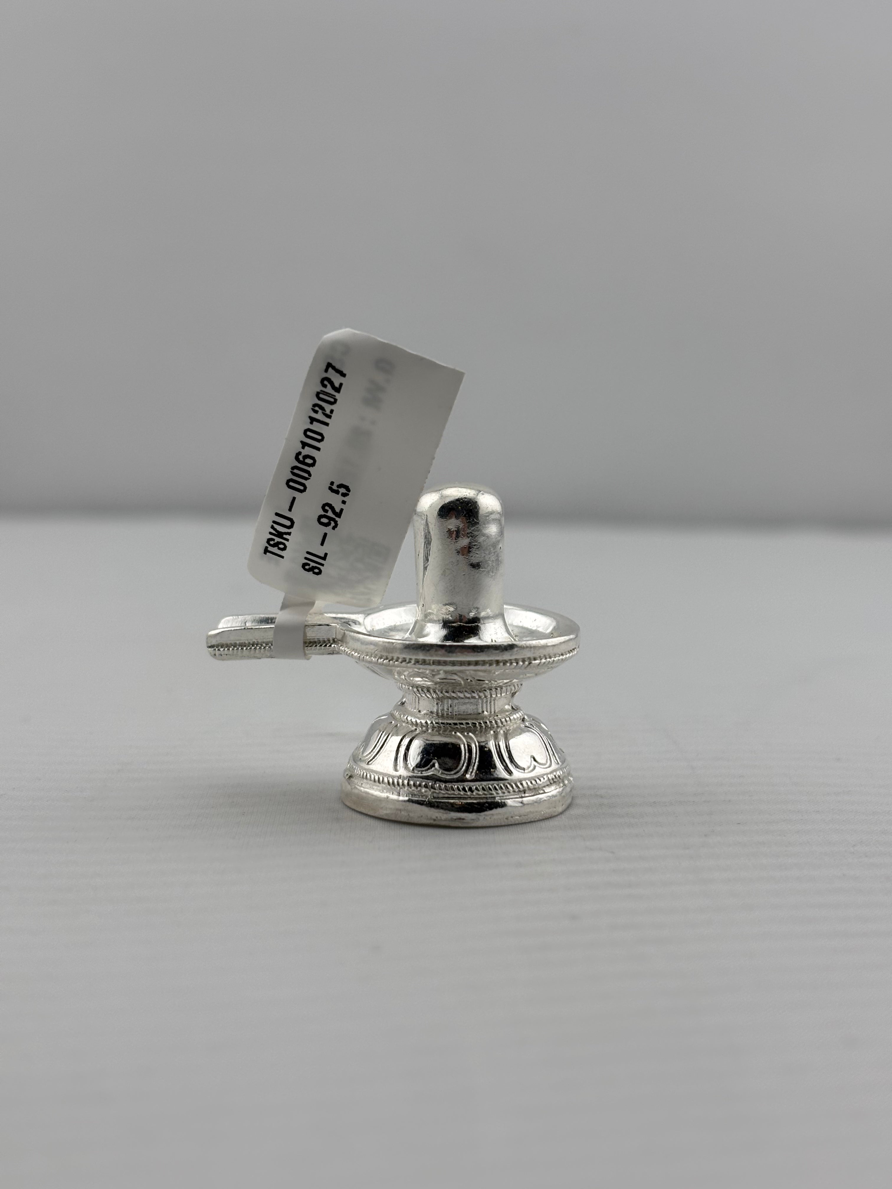 Silver Shiv Ling Design 4 20gm – Sacred Shivling for Pooja & Home Mandir silver idol