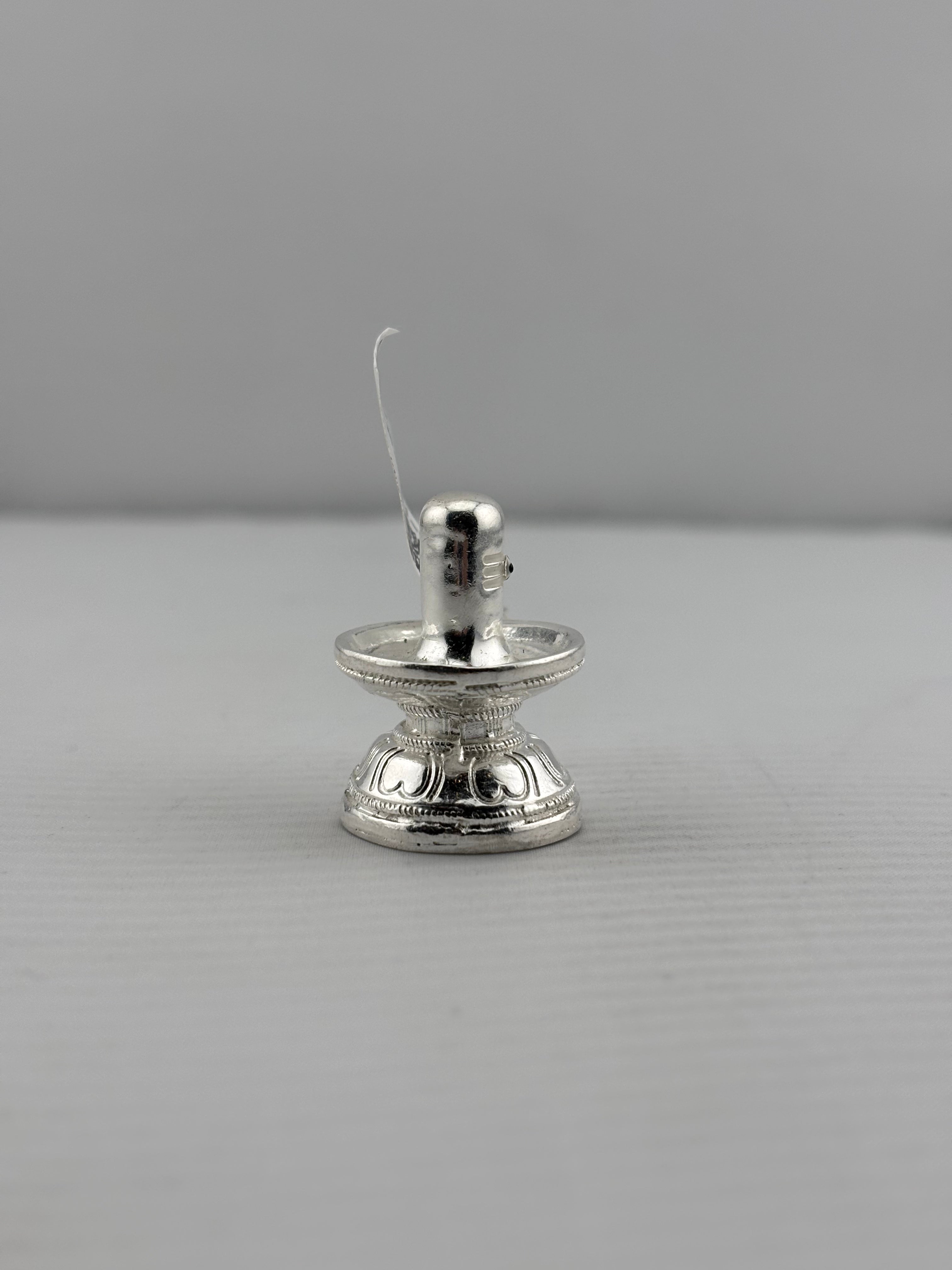 Silver Shiv Ling Design 4 20gm – Sacred Shivling for Pooja & Home Mandir silver idol