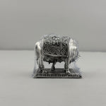 Silver Cow & Calf Idol 50gm – Sacred Gomata Murti