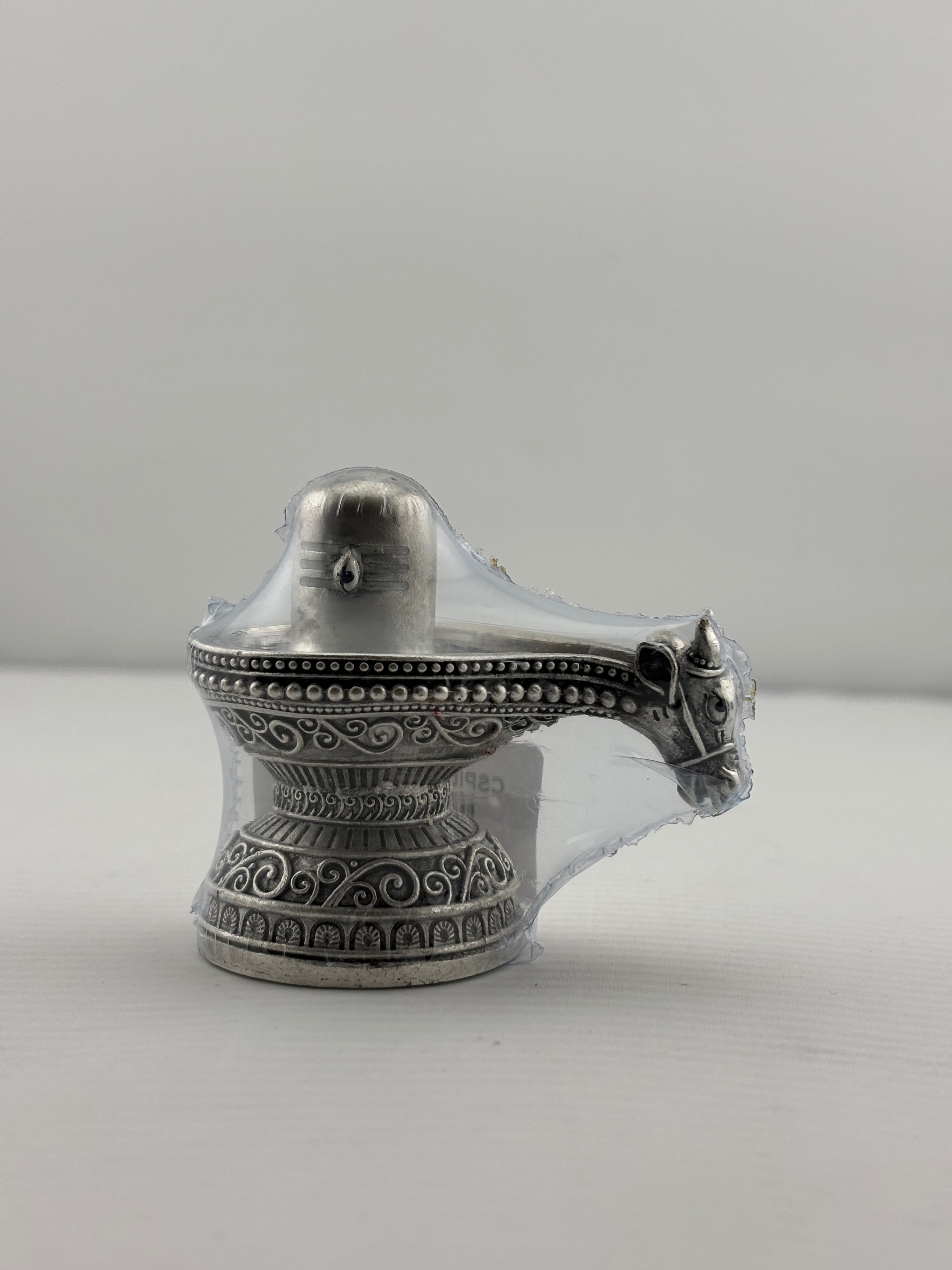 Silver Shiv Ling Design 2 100gm – Sacred Shivling for Pooja & Home Mandir silver idol