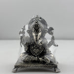Silver Ganesha Idol 120gm – Divine Ganpati Murti for Home Mandir & Gifting