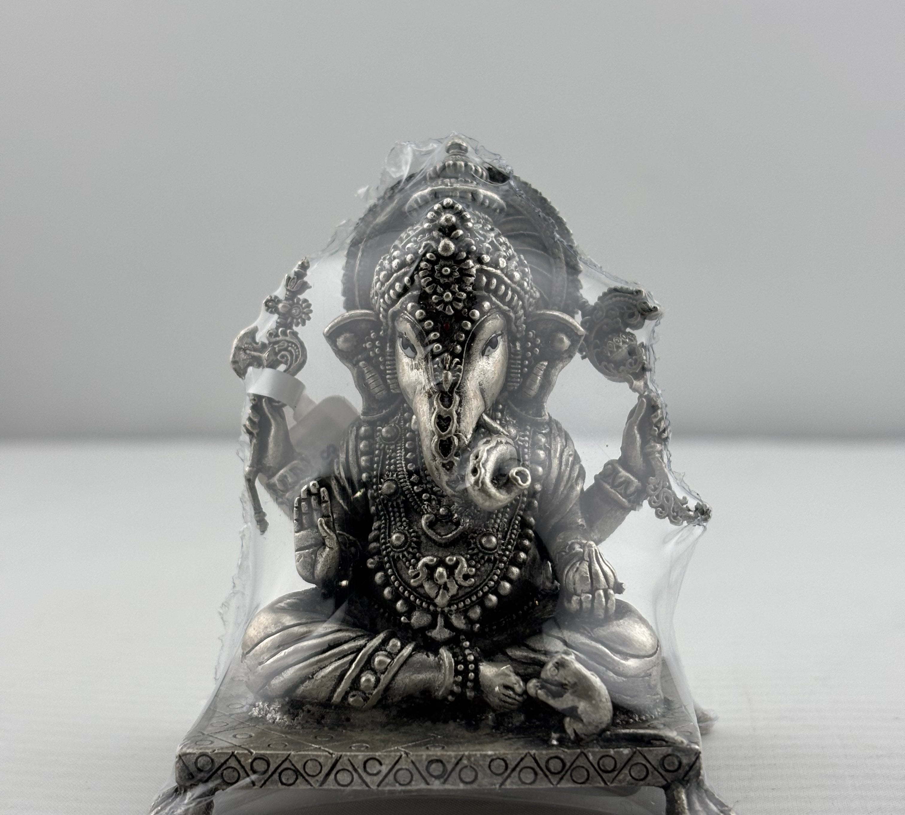Silver Ganesha Idol 120gm – Divine Ganpati Murti for Home Mandir & Gifting