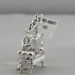 Silver Ganesh Lakshmi Idol 21gm – Spiritual Ganesh Lakshmi Murti for Temple Decor & Festivals