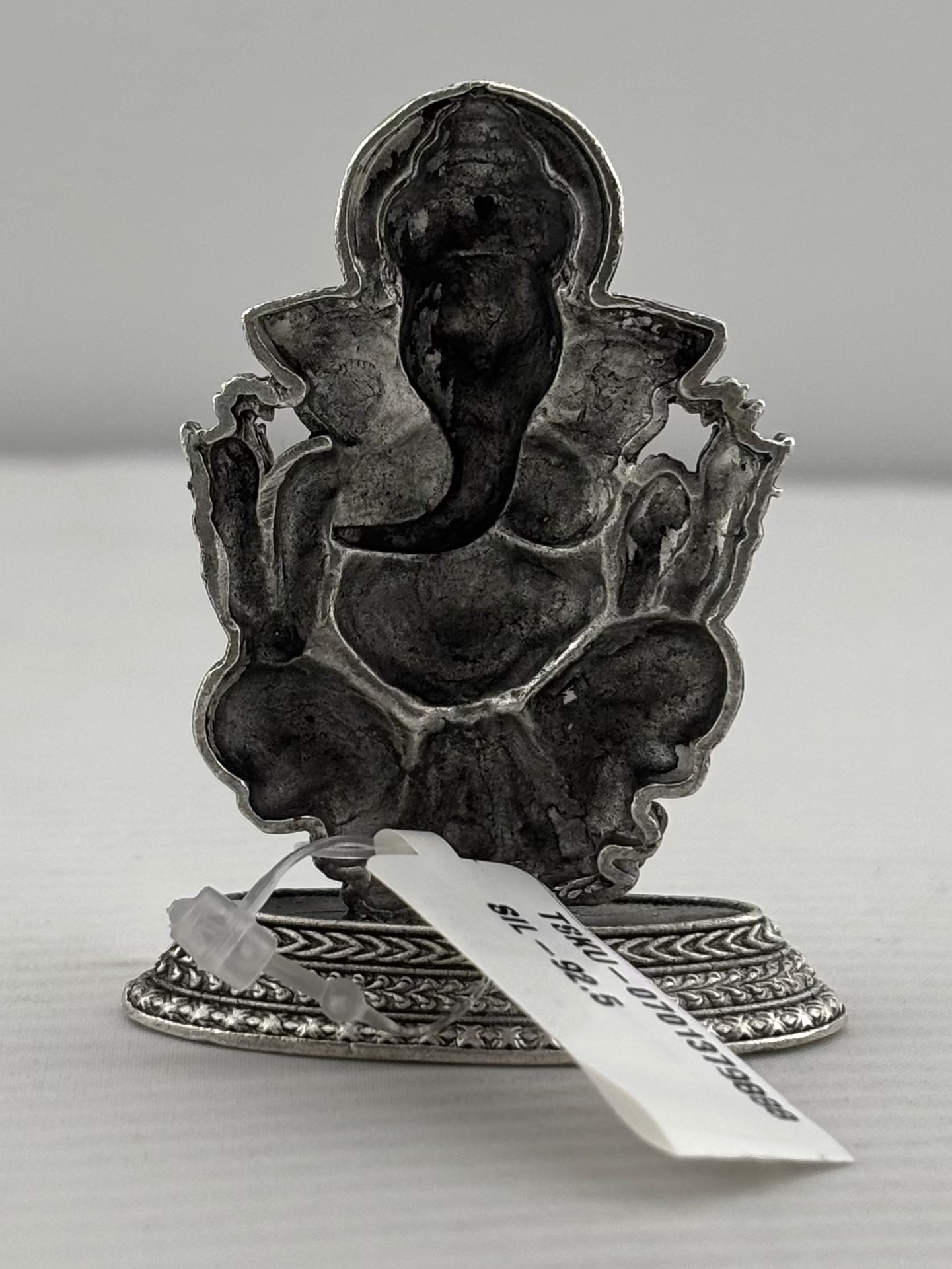 Silver Lord Ganesh Idol 26gm – Spiritual Ganesh Murti for Temple Decor & Festivals
