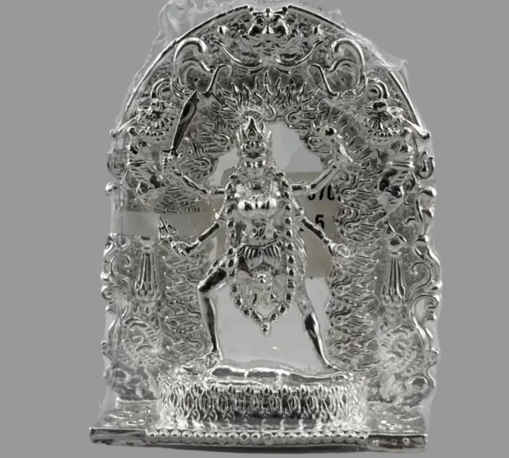 Silver Maa Kaali – Spiritual Devi Murti for Temple Decor & Festivals