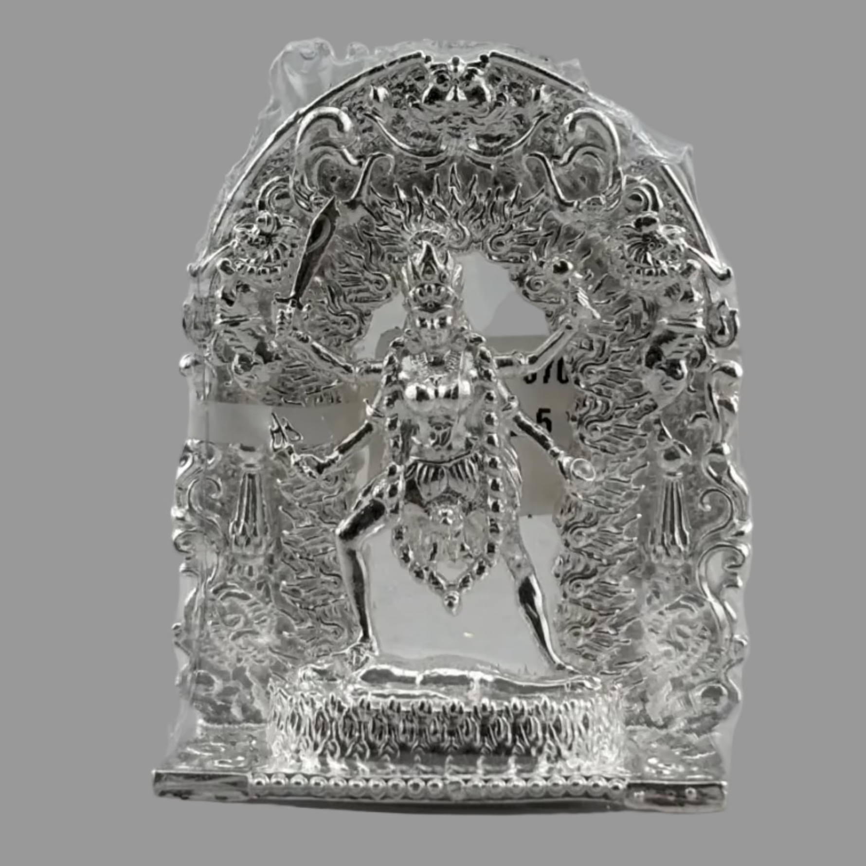 Silver Maa Kaali – Spiritual Devi Murti for Temple Decor & Festivals
