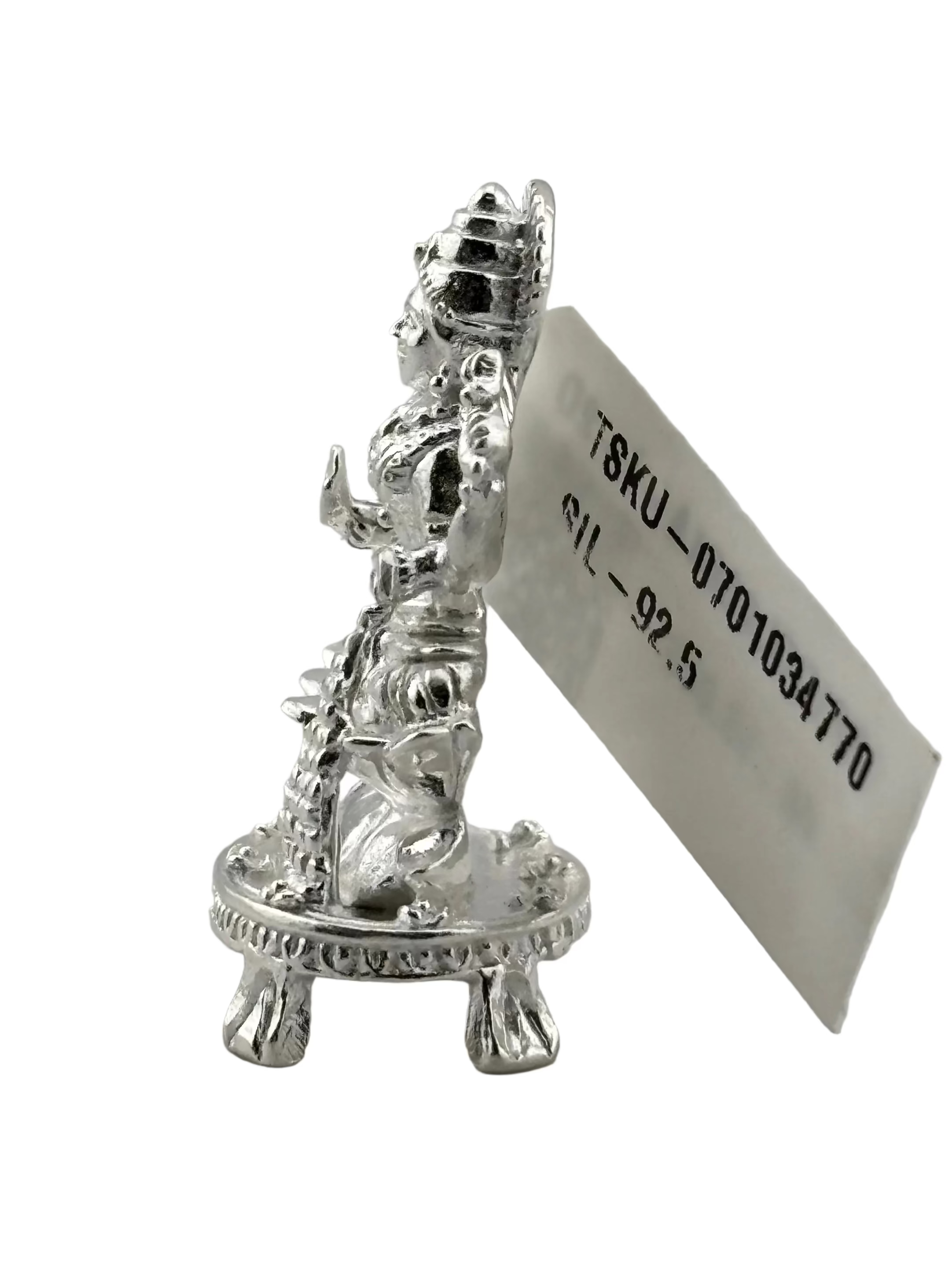 Silver Maa Lakshmi Idol 10gm – Spiritual Lakshmi Murti for Temple Decor & Festivals