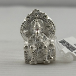 Silver Lord Ganesh Idol 10gm – Spiritual Ganesh Murti for Temple Decor & Festivals