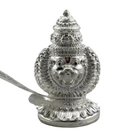 Silver Lord Narasimha Idol – Spiritual Narasimha Murti for Temple Decor & Festivals