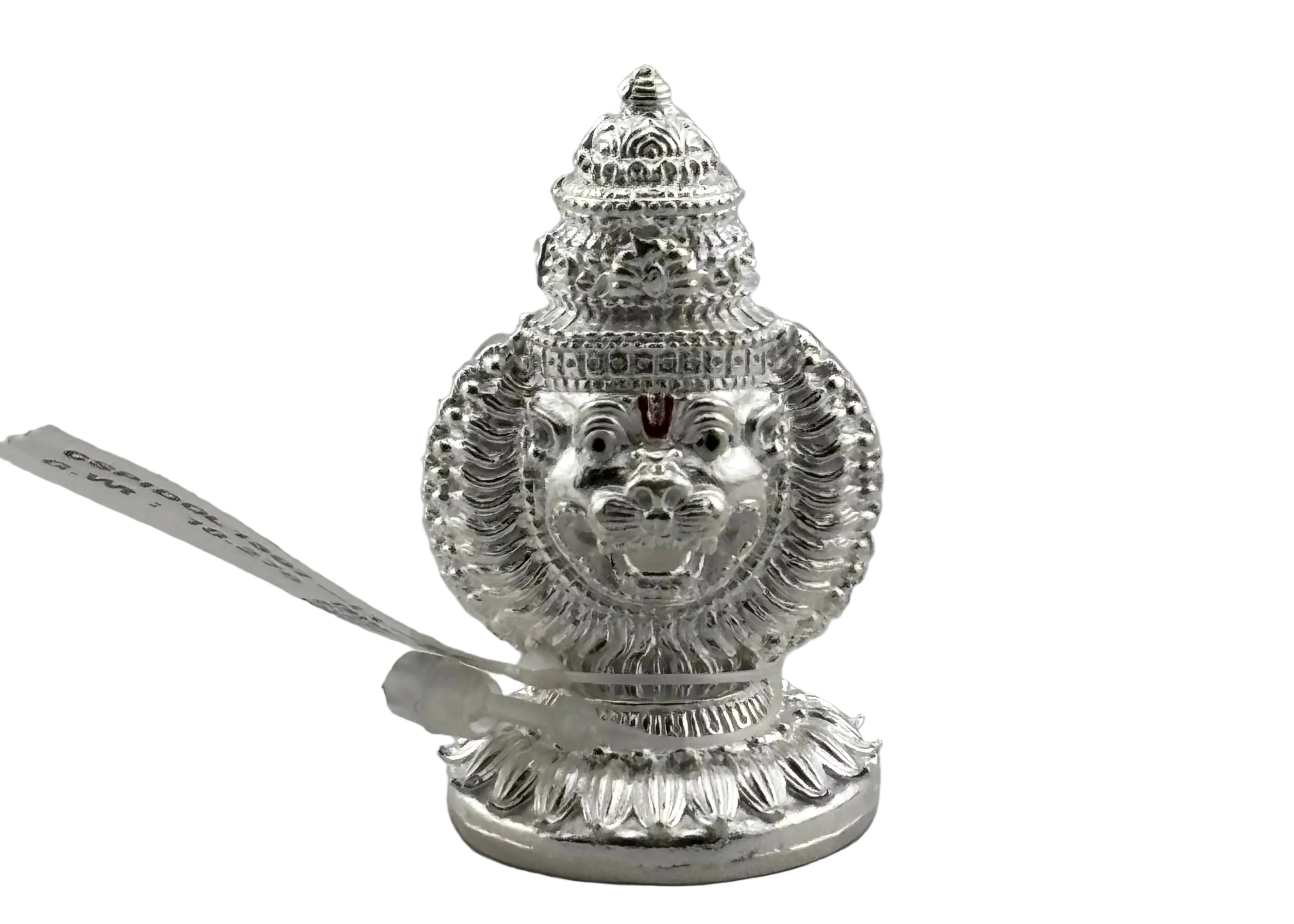 Silver Lord Narasimha Idol – Spiritual Narasimha Murti for Temple Decor & Festivals