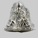Silver Lord Ganesh Idol – Spiritual Ganesh Murti for Temple Decor & Festivals