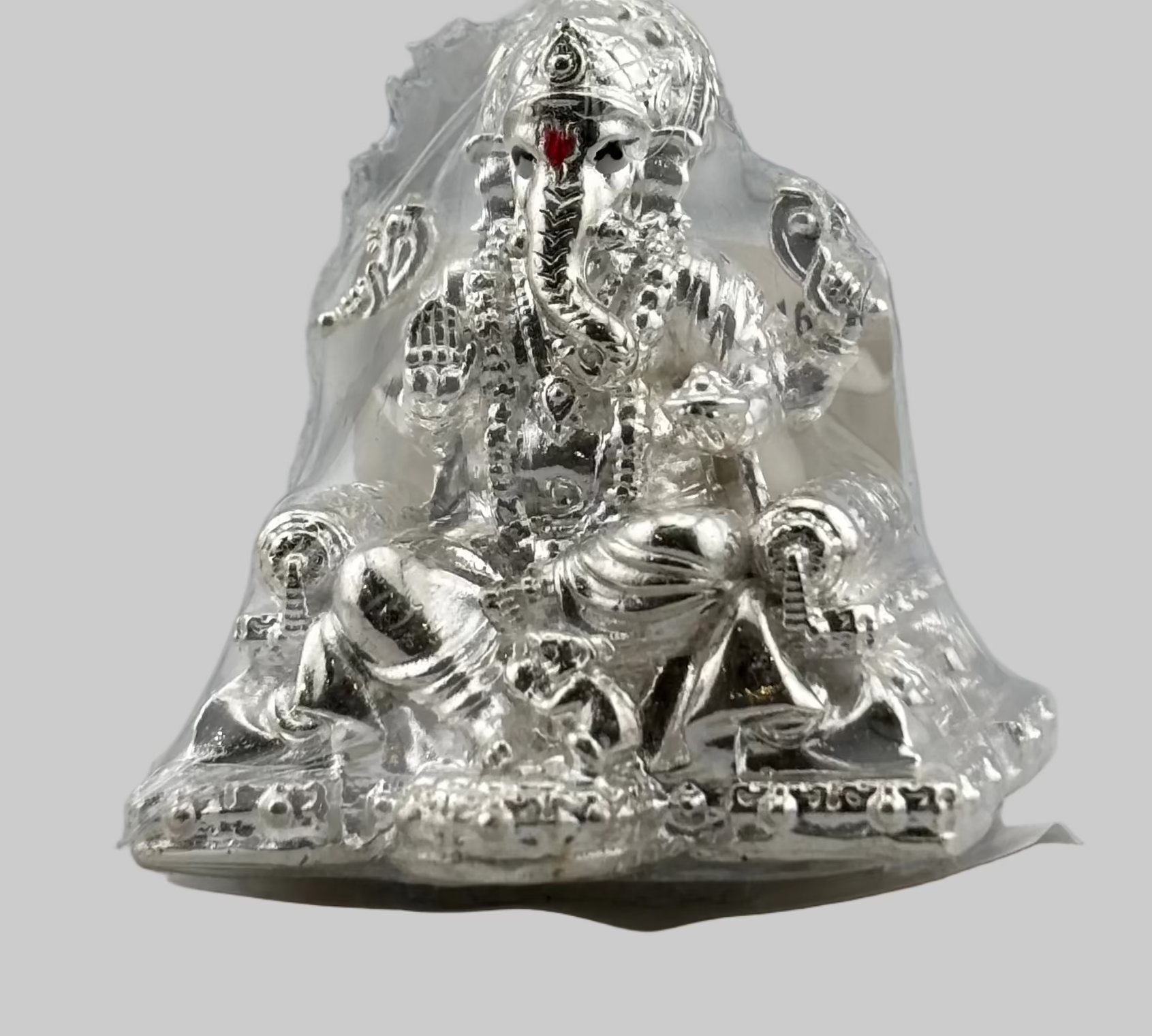 Silver Lord Ganesh Idol – Spiritual Ganesh Murti for Temple Decor & Festivals