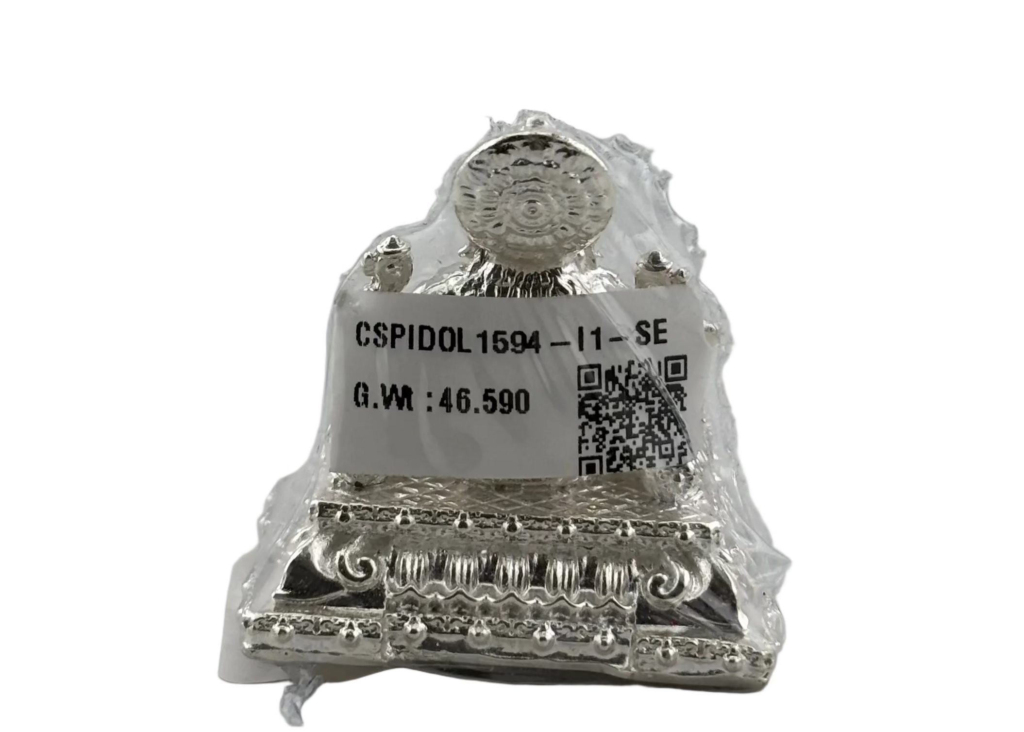 Silver Lord Ganesh Idol – Spiritual Ganesh Murti for Temple Decor & Festivals