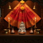 Silver Maa Laxmi Idol – Spiritual Maa Laxmi Murti for Temple Decor & Festivals