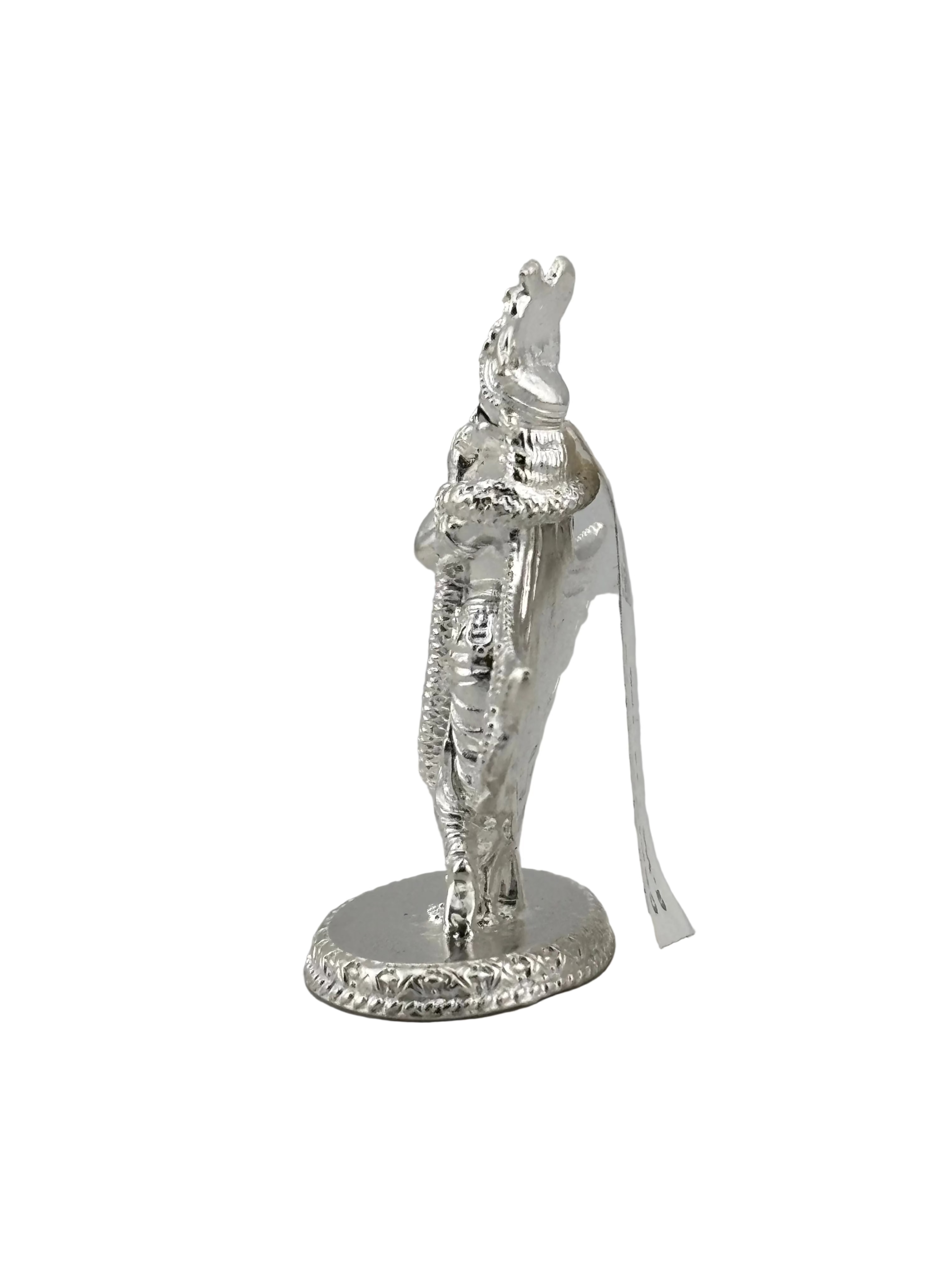 Silver Lord Krishna Idol – Spiritual Krishna Murti for Temple Decor & Festivals