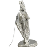 Silver Lord Krishna Idol – Spiritual Krishna Murti for Temple Decor & Festivals