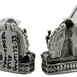Silver Ganesh Lakshmi Idol 72gm – Spiritual Ganesh Lakshmi Murti for Temple Decor & Festivals
