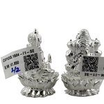 Silver Ganesh Lakshmi Idol 40gm each