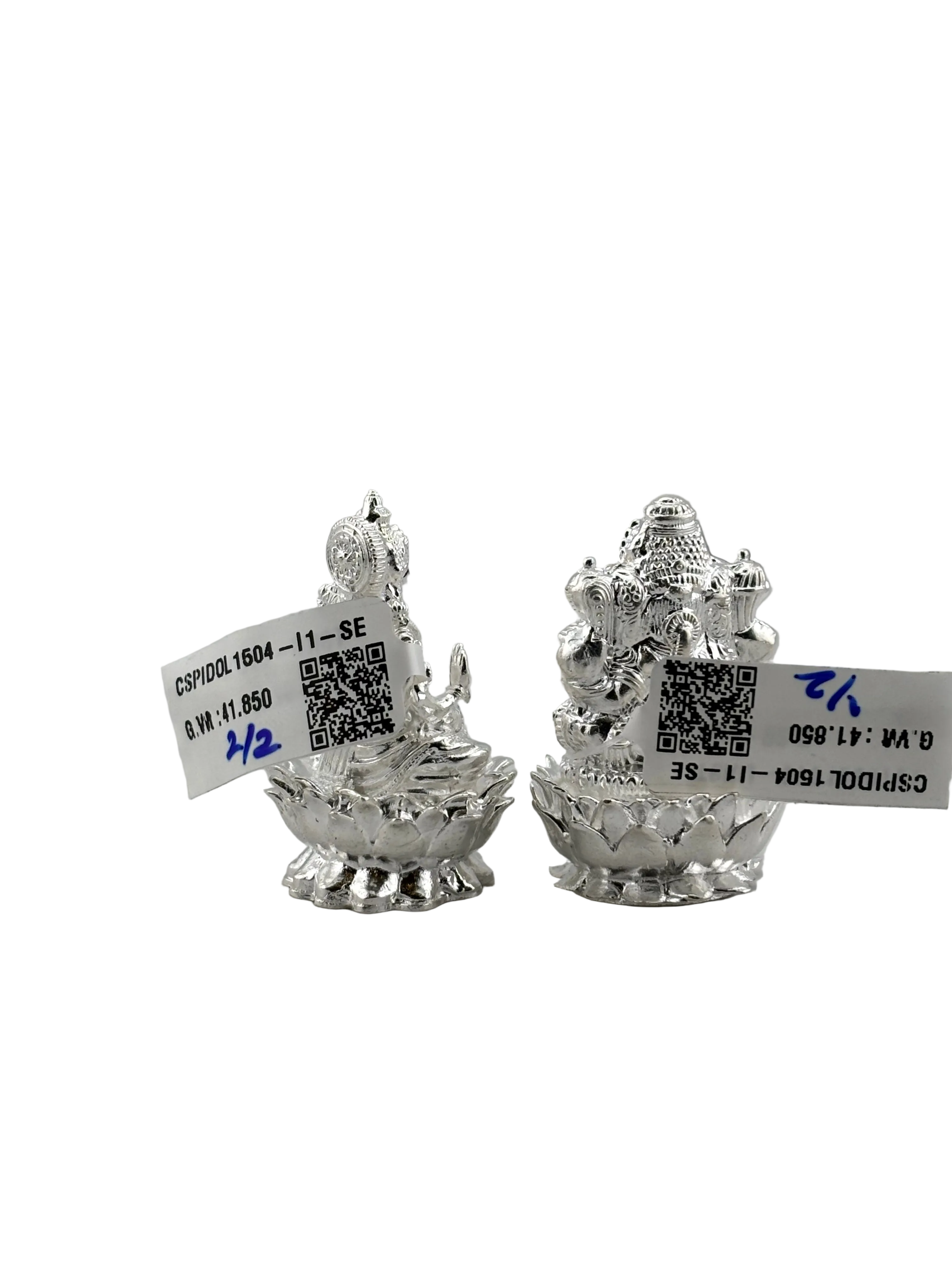 Silver Ganesh Lakshmi Idol 40gm each