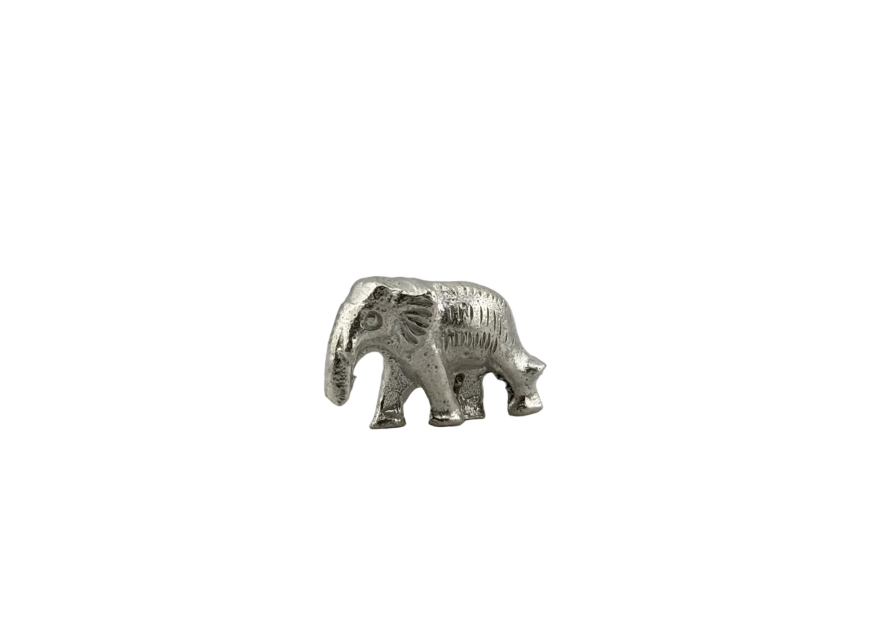 1 Elephant – 20 g Pure Silver Elephant Symbol of Wisdom & Strength Home Decor Gift Silver silver idol