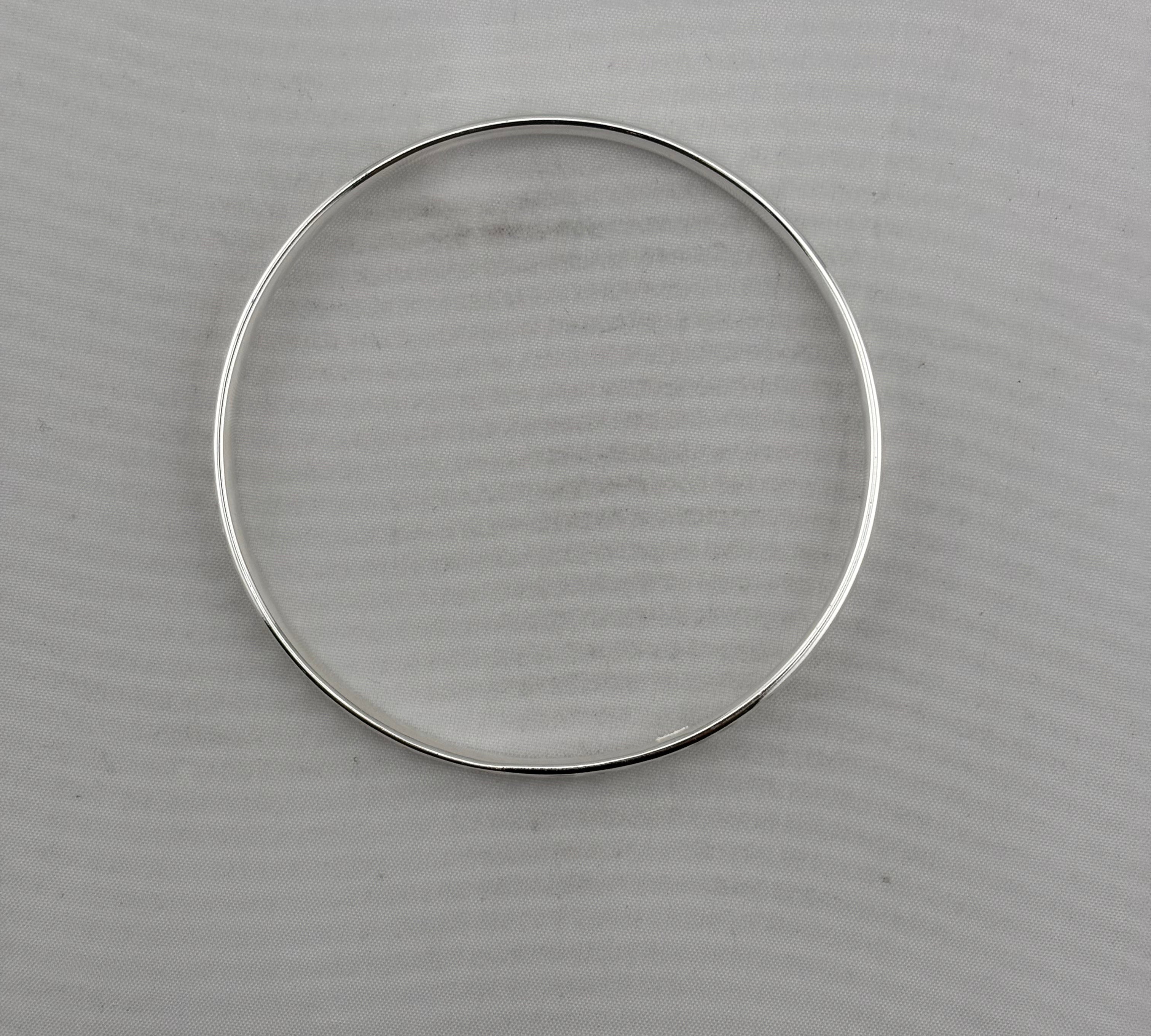 Silver bangle Size-64mm-design-2