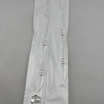 Beaded Snake Chain Silver Anklet – 99.9% Pure Silver – Adjustable – Weight:22g